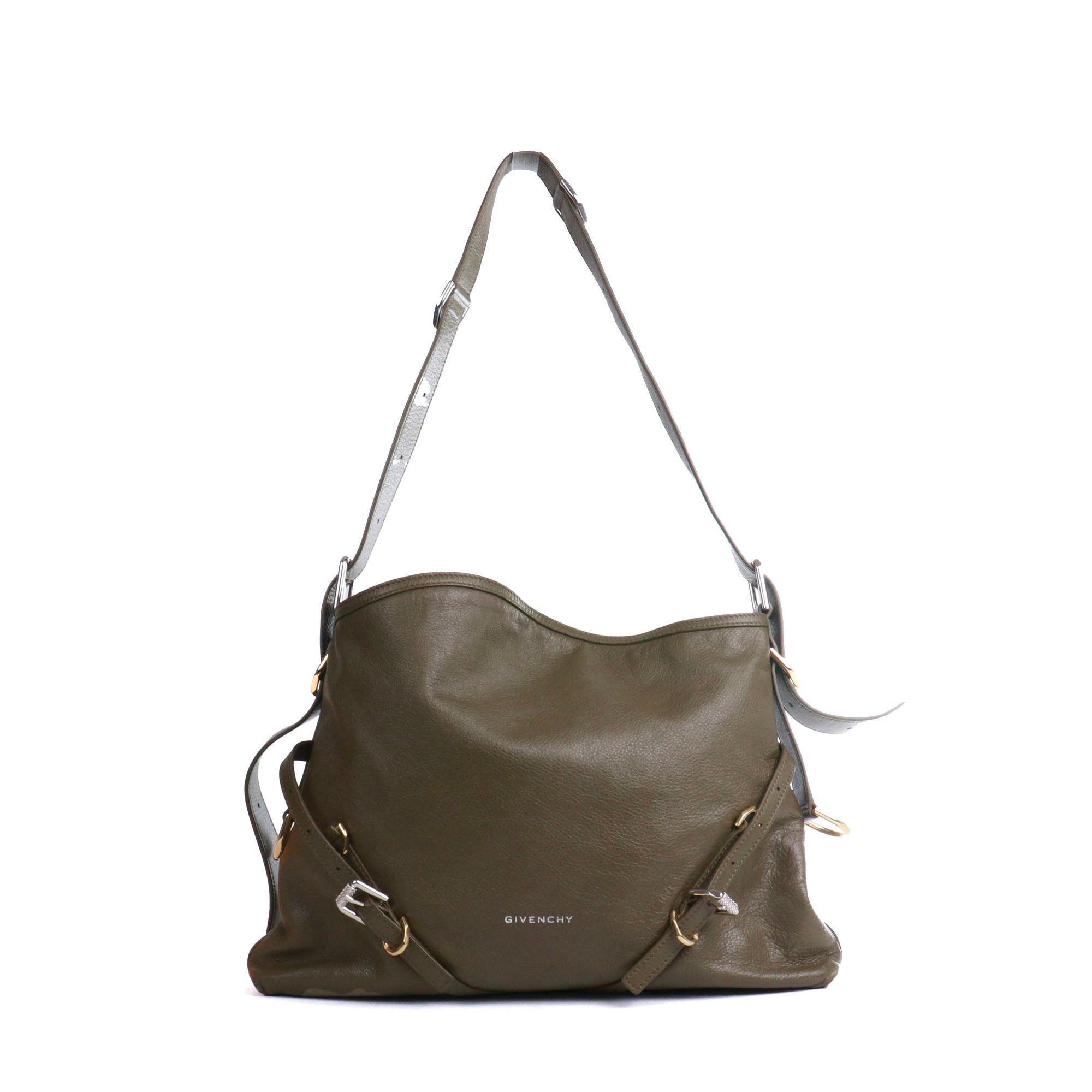 Givenchy GIVENCHY - Voyou Medium Givenchy shoulder bag in khaki green leather Size ONE SIZE - 1 Thumbnail