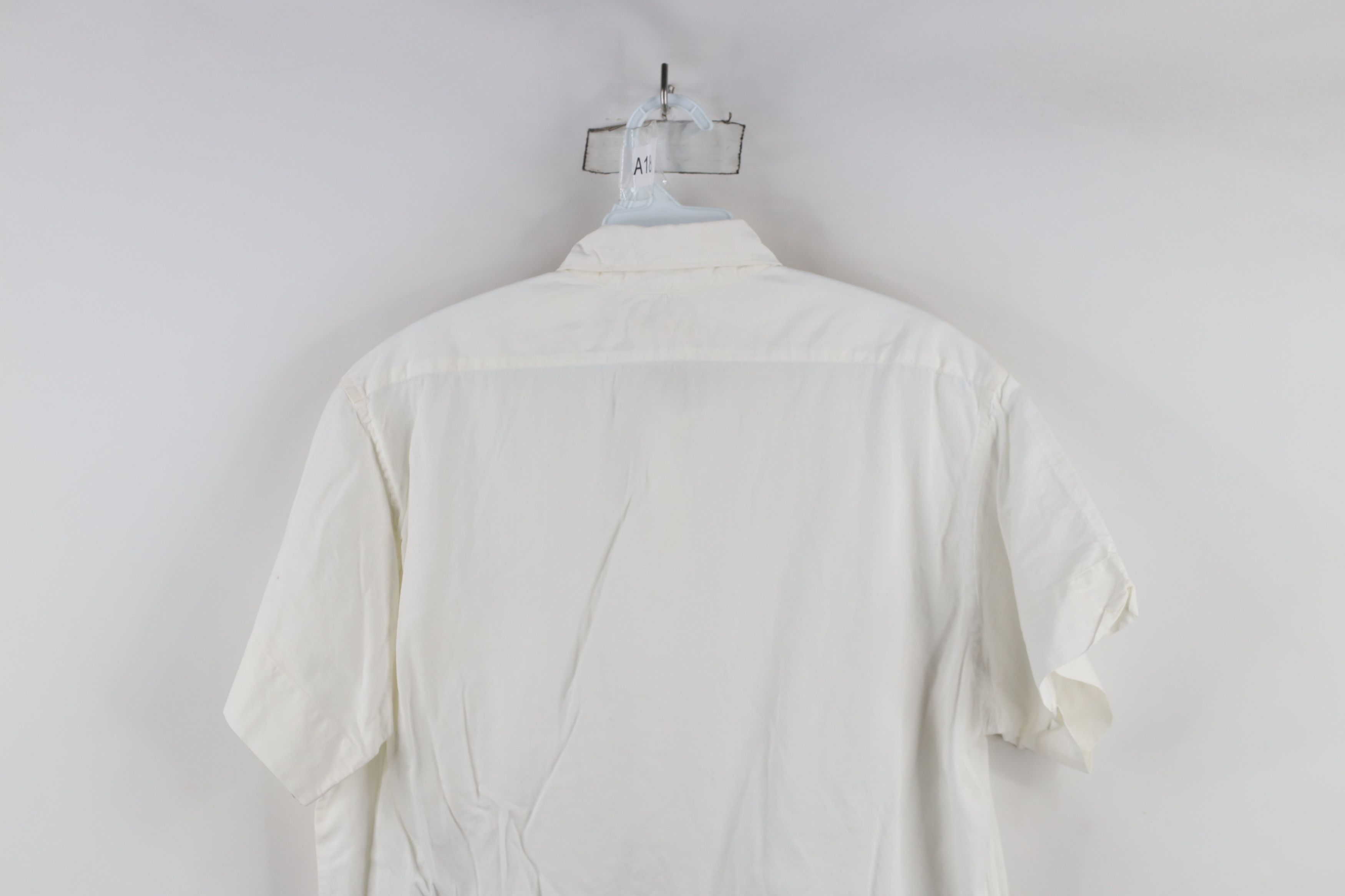 Vintage Vintage 50s Streetwear Collar Pima Cotton Shirt White USA Size US L / EU 52-54 / 3 - 12 Thumbnail