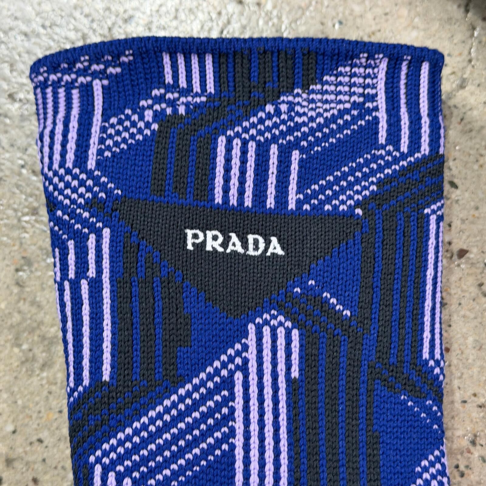 Prada Prada Argyle Knit Stretch Boots Size US 6 / EU 39 - 7 Thumbnail