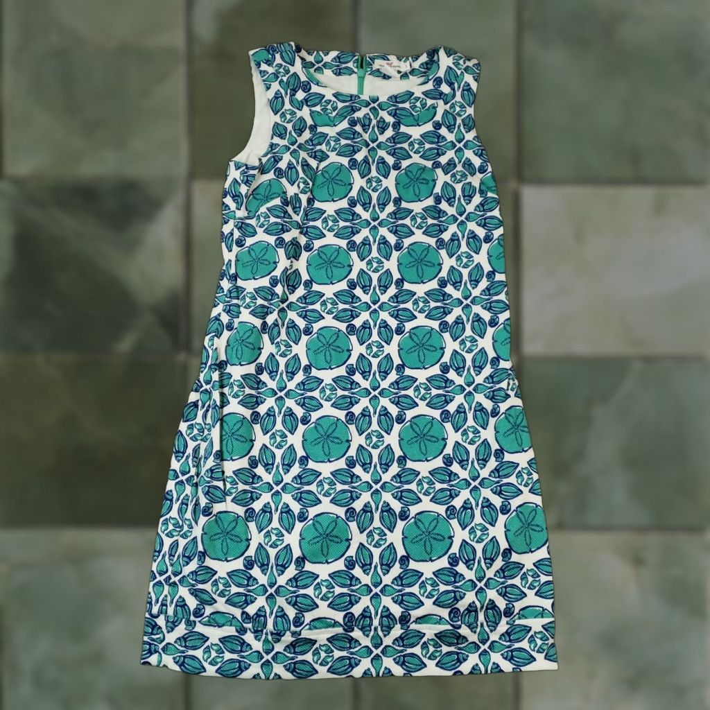 Vineyard Vines VINEYARD VINES Shift Dress Womens Size 2 Green Stretch Casual Knee Length Size XS / US 0-2 / IT 36-38 - 1 Thumbnail