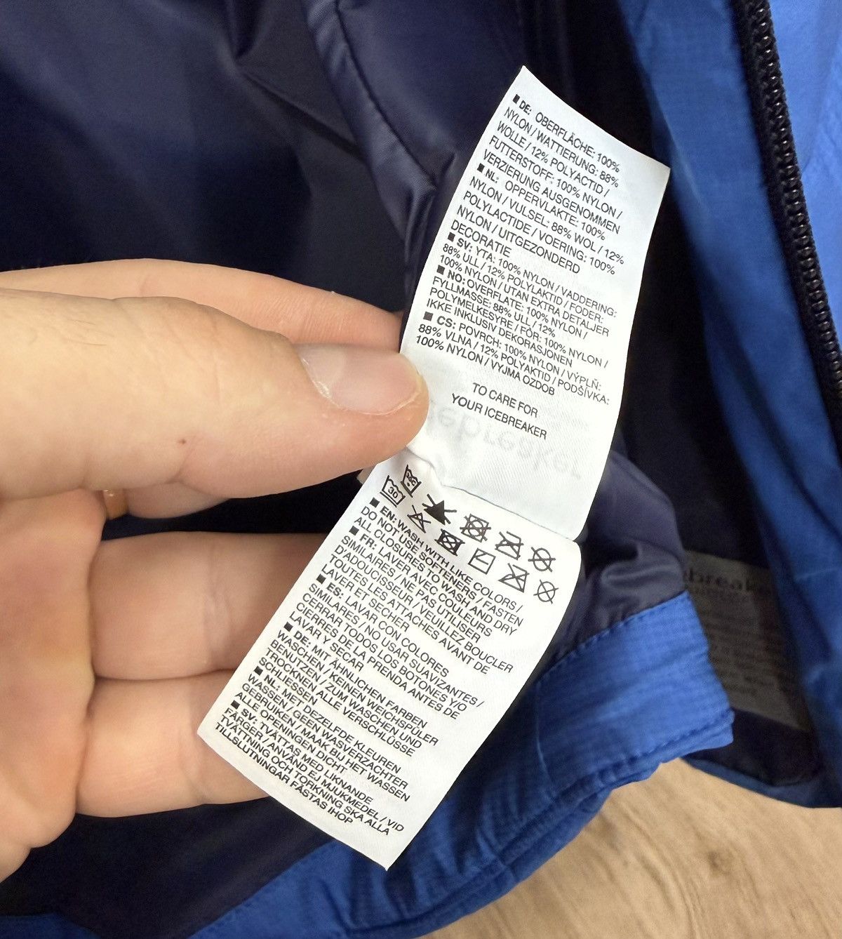 Icebreaker Icebreaker MerinoLOFT Blue Quilted Jacket Mens M Full Zip Size US M / EU 48-50 / 2 - 18 Thumbnail