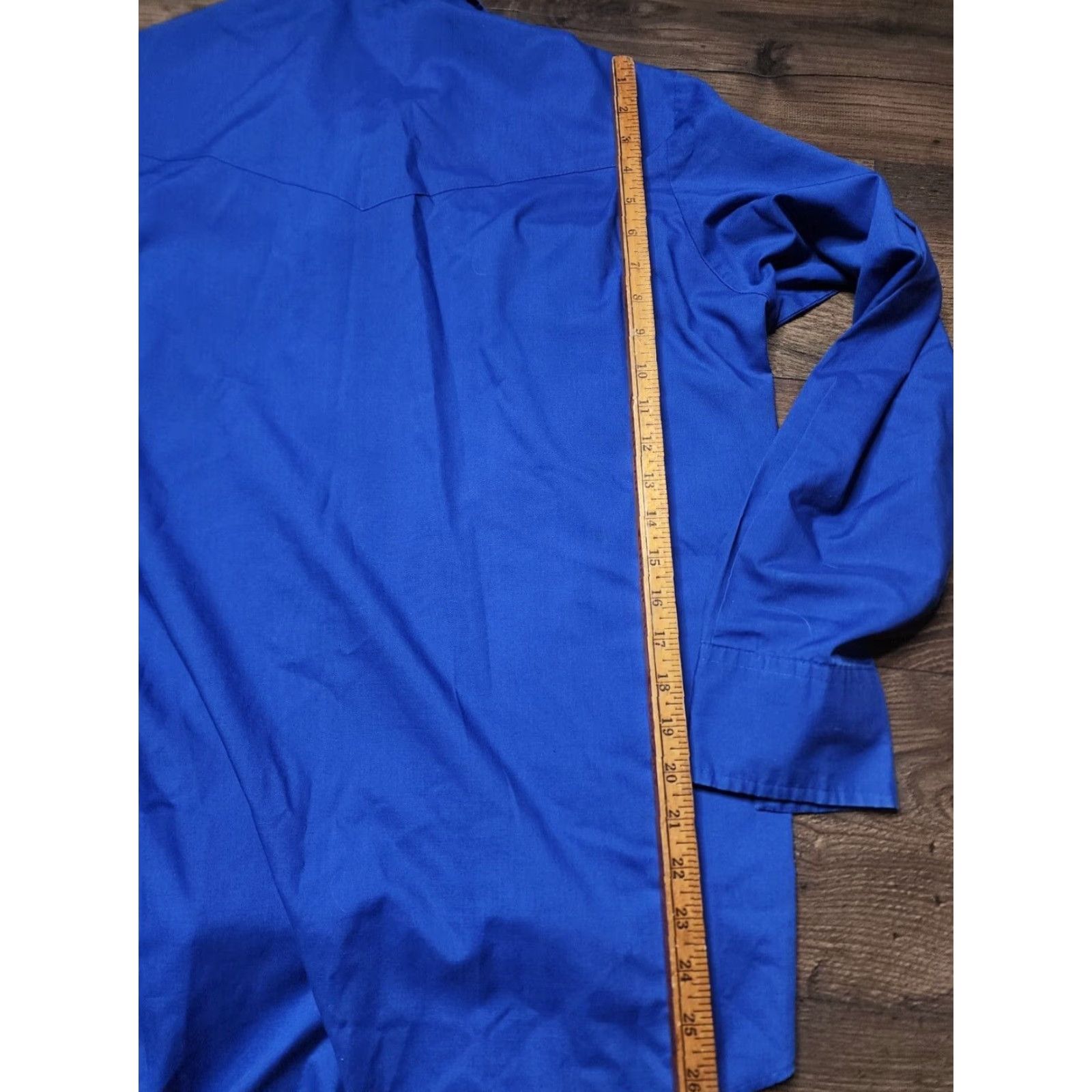 Vintage VINTAGE Malco Modes San Francisco Blue Western Pearl Snap Shirt Mens XL Button-Up Western Shirt Size US XL / EU 56 / 4 - 5 Thumbnail