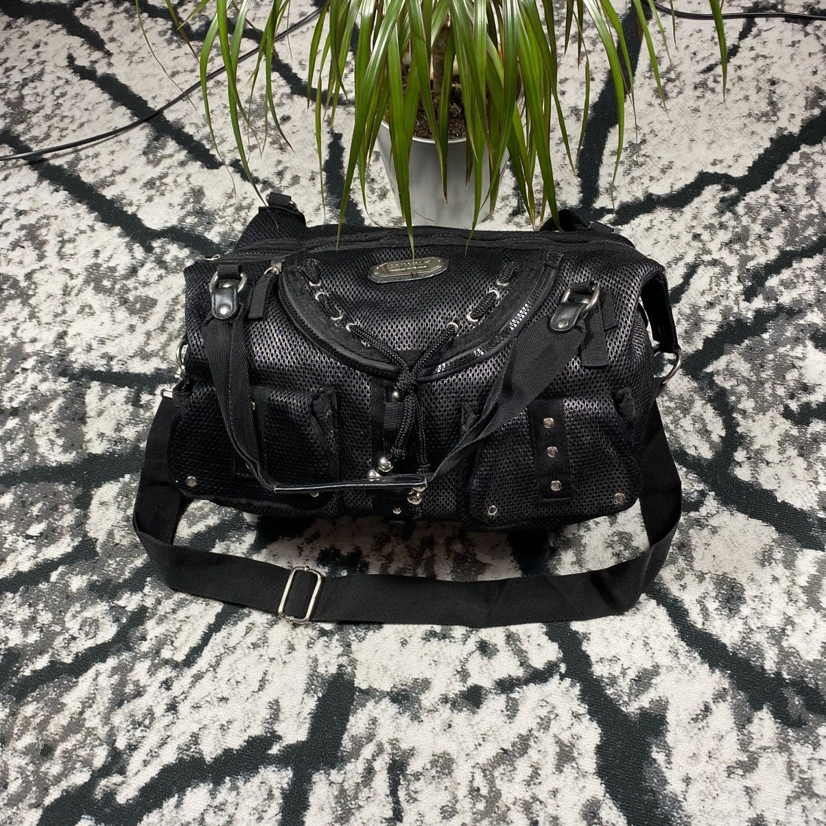 バッグ DIESEL Archive hand bag Y2K Diesel Men Archive Shoulder Bag Y2K Crescent Black