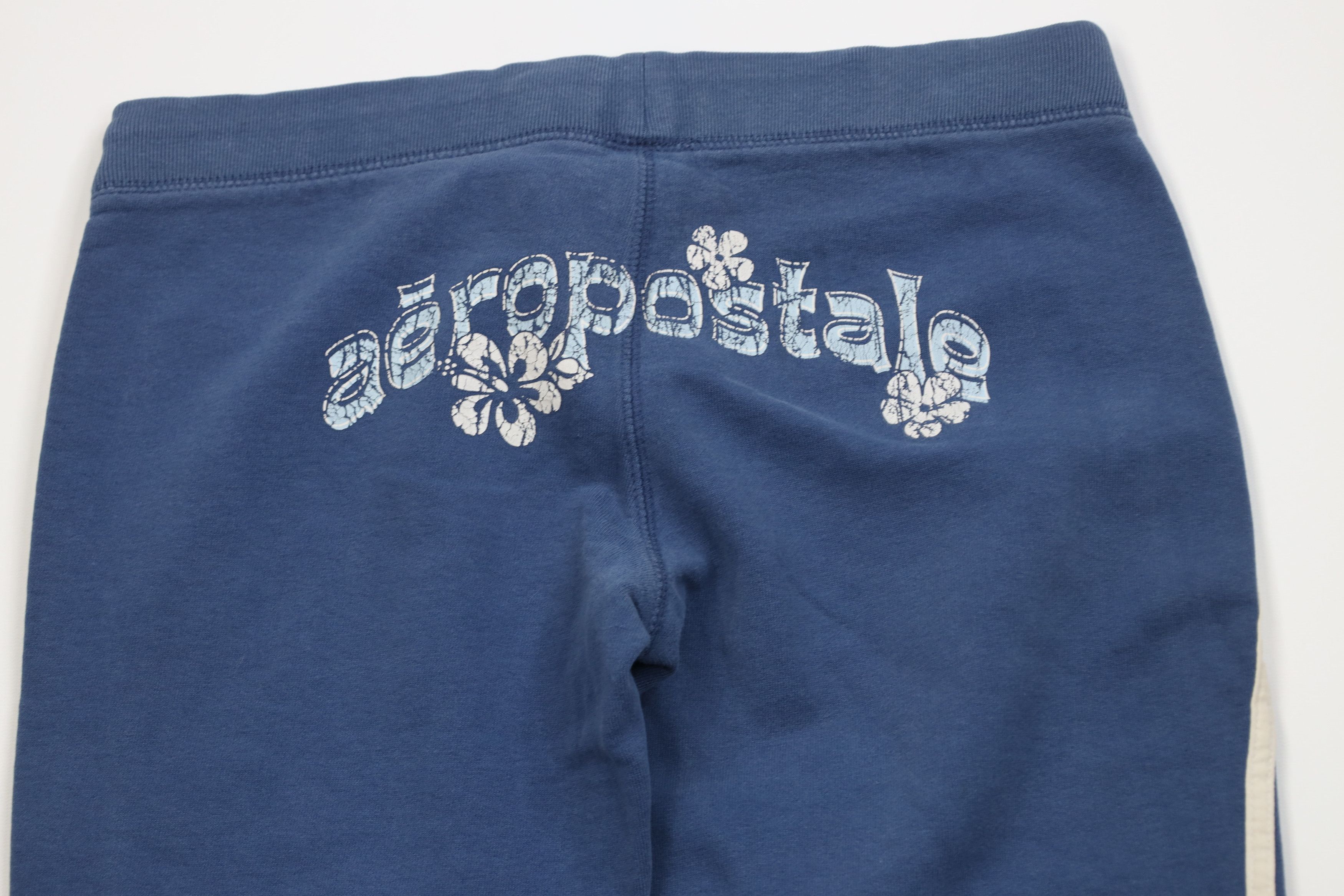 Aeropostale Vintage 90s Y2K Aeropostale Spell Flower Wide Leg Sweatpants Size 30" / US 8 / IT 44 - 12 Thumbnail