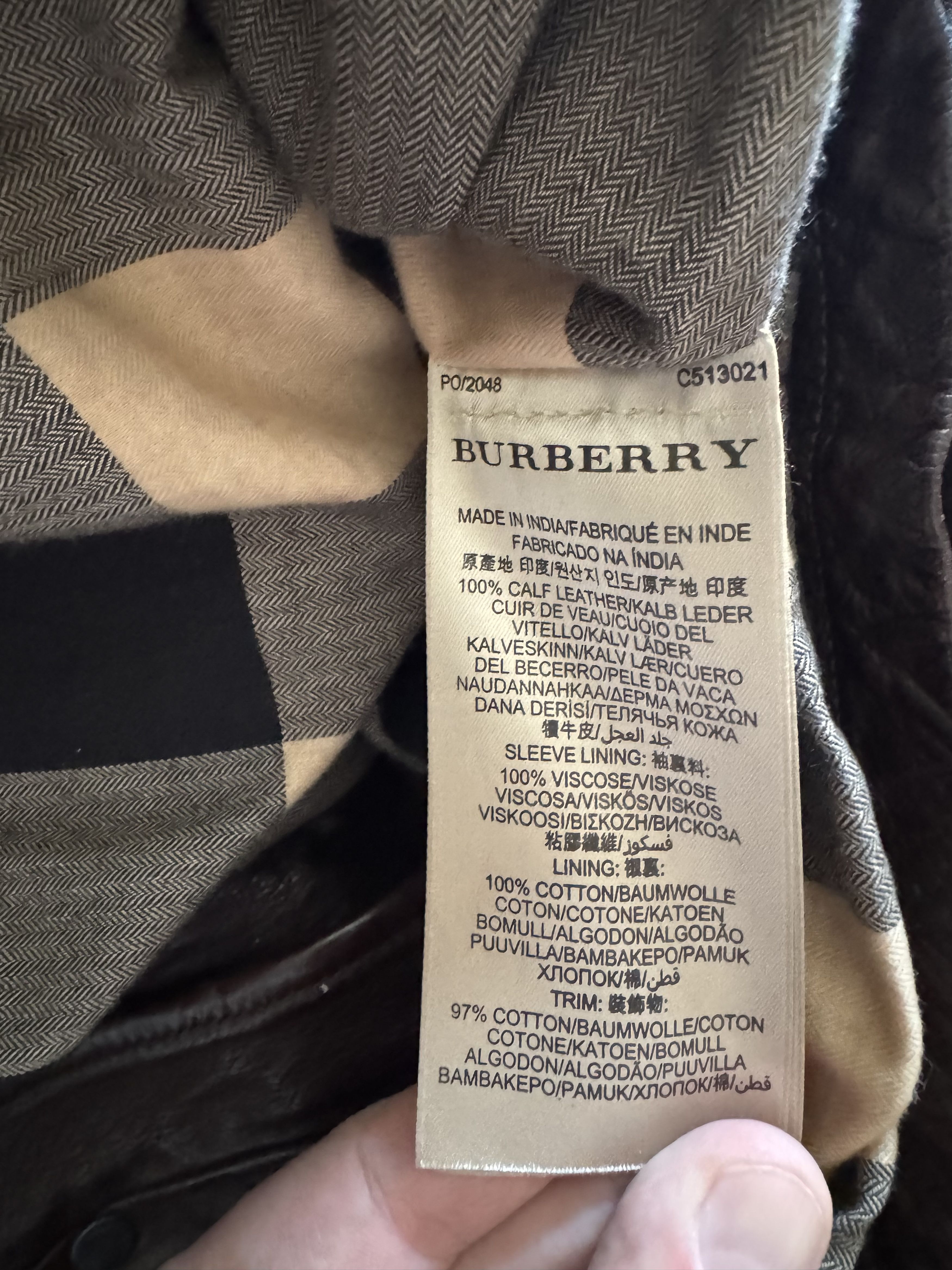 Burberry Final Price Burberry Leather jacket Size US XL / EU 56 / 4 - 7 Thumbnail