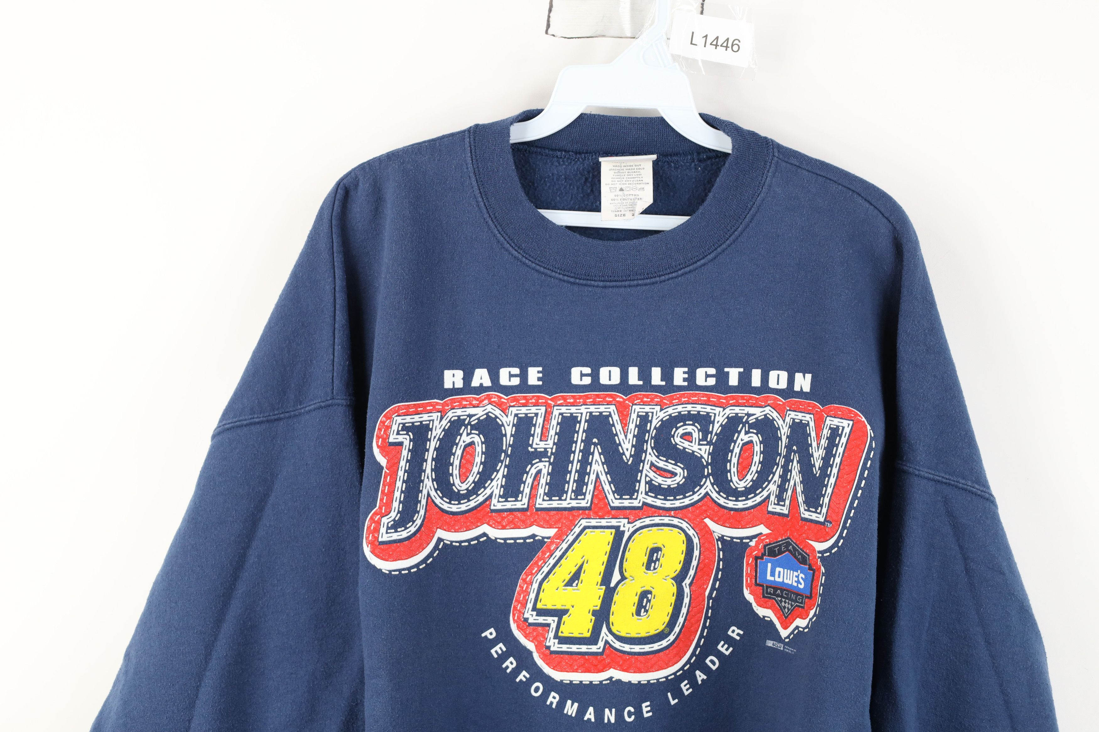 Vintage Vintage Y2K NASCAR Jimmie Johnson Racing Crewneck Sweatshirt Size US XXL / EU 58 / 5 - 2 Thumbnail