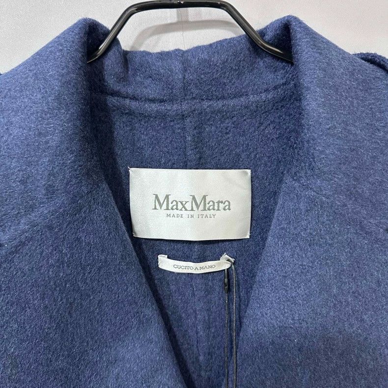Max Mara Max Mara Blue pure cashmere coat Size M / US 6-8 / IT 42-44 - 4 Thumbnail