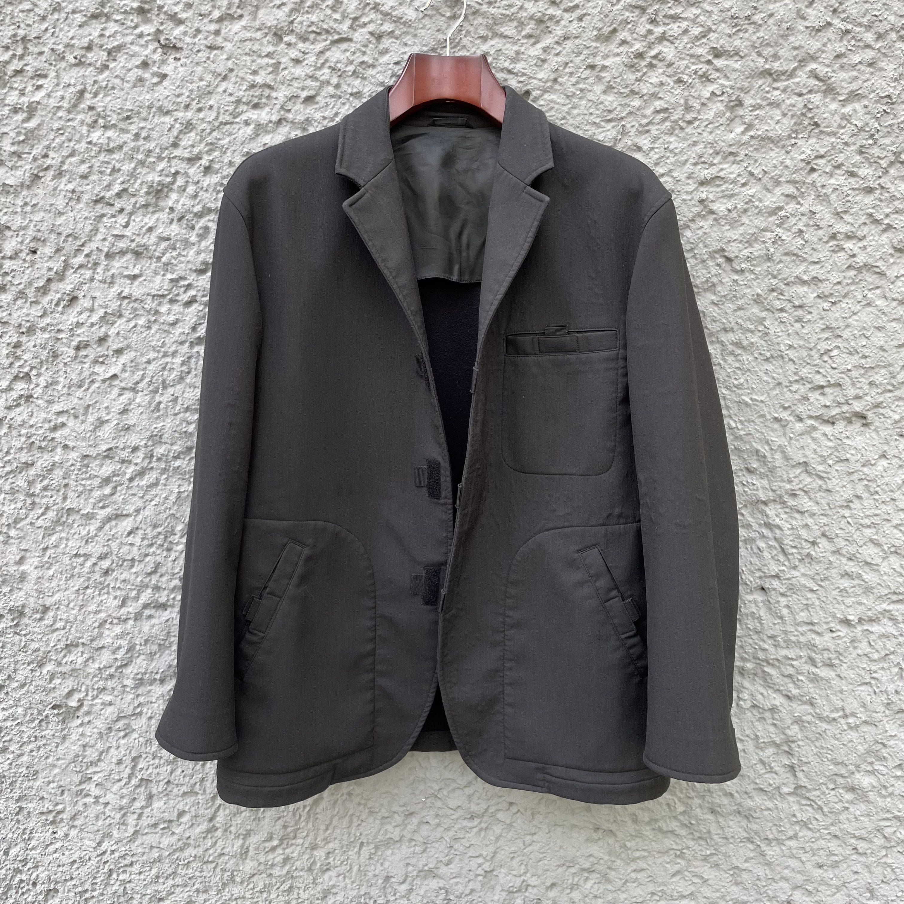 Jean Paul Gaultier JPG Jean Paul Gaultier Black Velcro Blazer Jacket Size US L / EU 52-54 / 3 - 3 Thumbnail