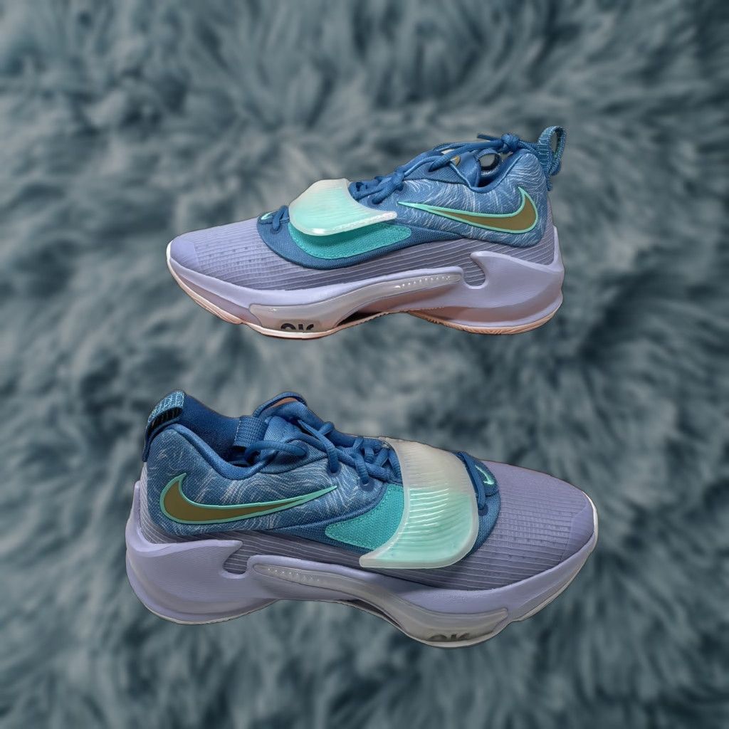Nike Nike Zoom Freak 3 Freezing Time 2022 Sneaker Men 9 Blue Nike Zoom Zoom Freak 3 Da0694-401 Size US 9 / EU 42 - 1 Thumbnail