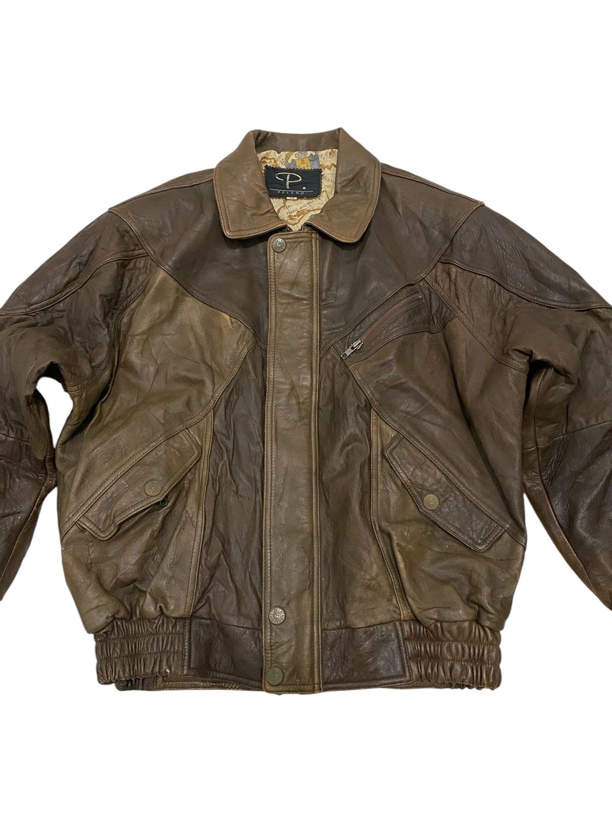 Buzz Rickson's × Genuine Leather Peleno Genuine Leather Bomber Jacket Size US M / EU 48-50 / 2 - 4 Thumbnail
