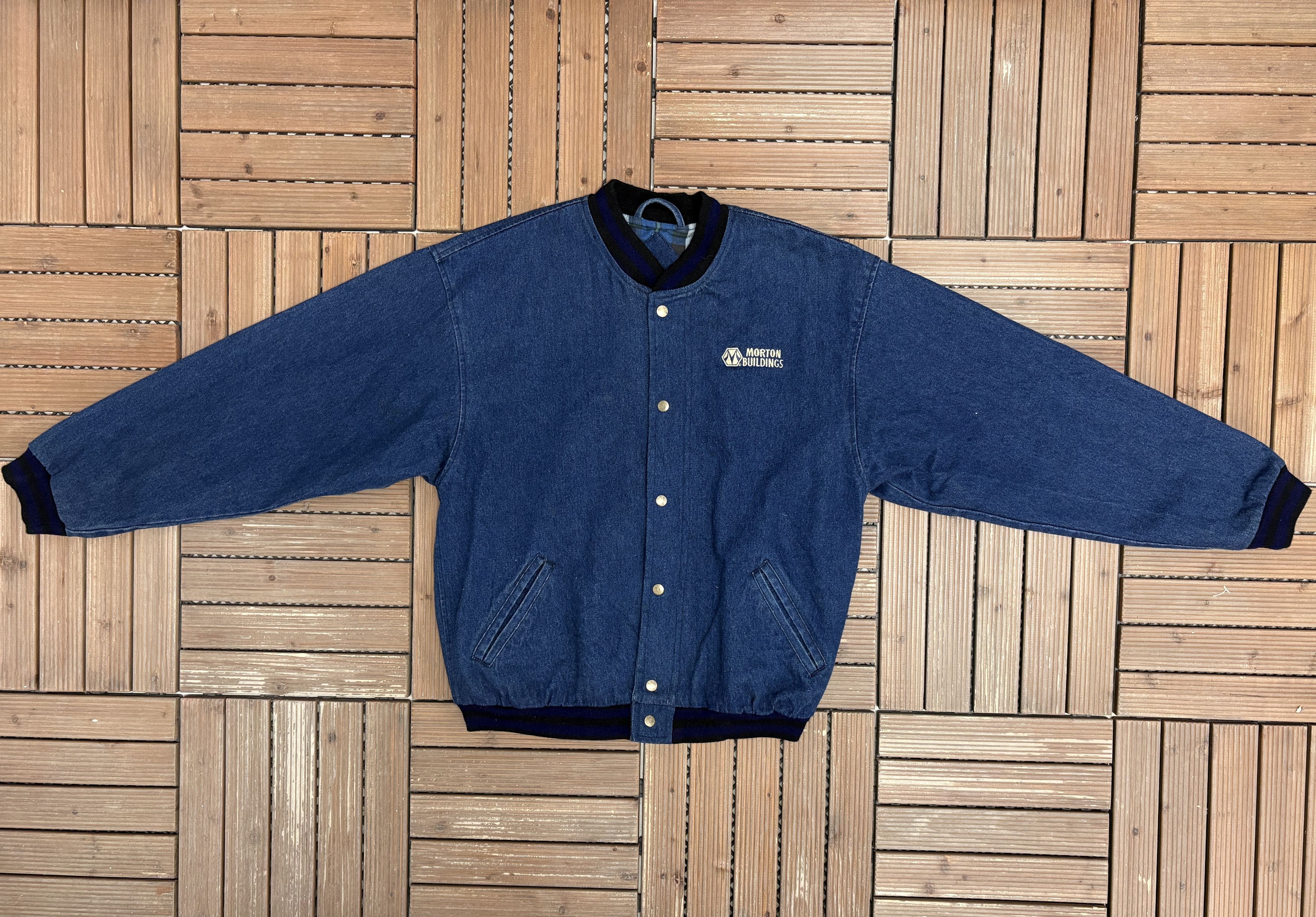 Vintage Morton Buildings Vintage Denim Workwear Jacket Size US L / EU 52-54 / 3 - 5 Thumbnail