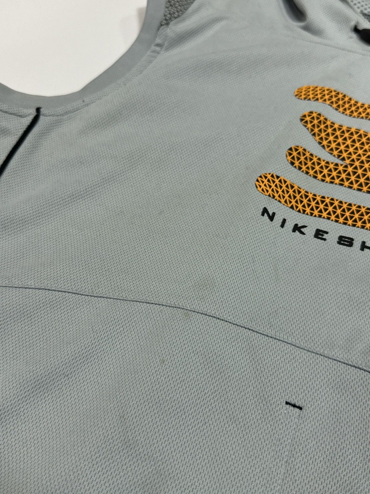 Vintage Vintage Nike Shox Hooded Vest Gray Drill Men’s M Size Size US M / EU 48-50 / 2 - 9 Thumbnail