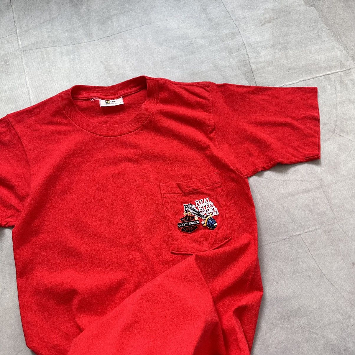 Harley Davidson × Vintage 80-90s Harley Davidson Vintage T Shirt Single Stitch Size US S / EU 44-46 / 1 - 6 Thumbnail
