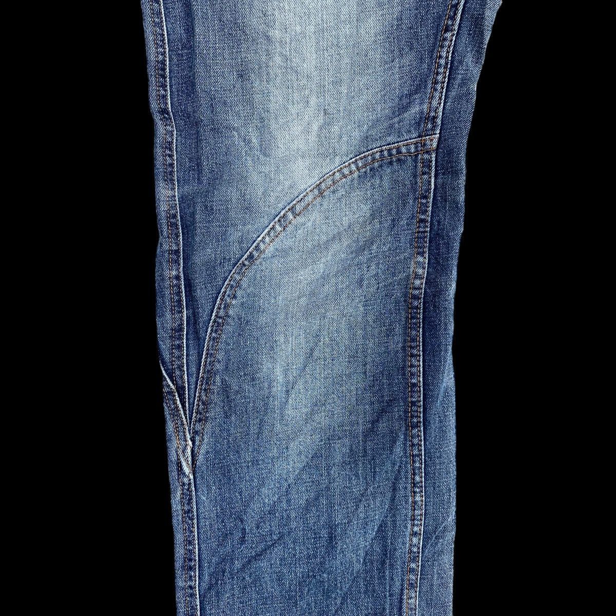 Japanese Brand Multi Pocket Made In Heaven Bondage Faded Blue Denim Jeans Size US 36 / EU 52 - 4 Thumbnail