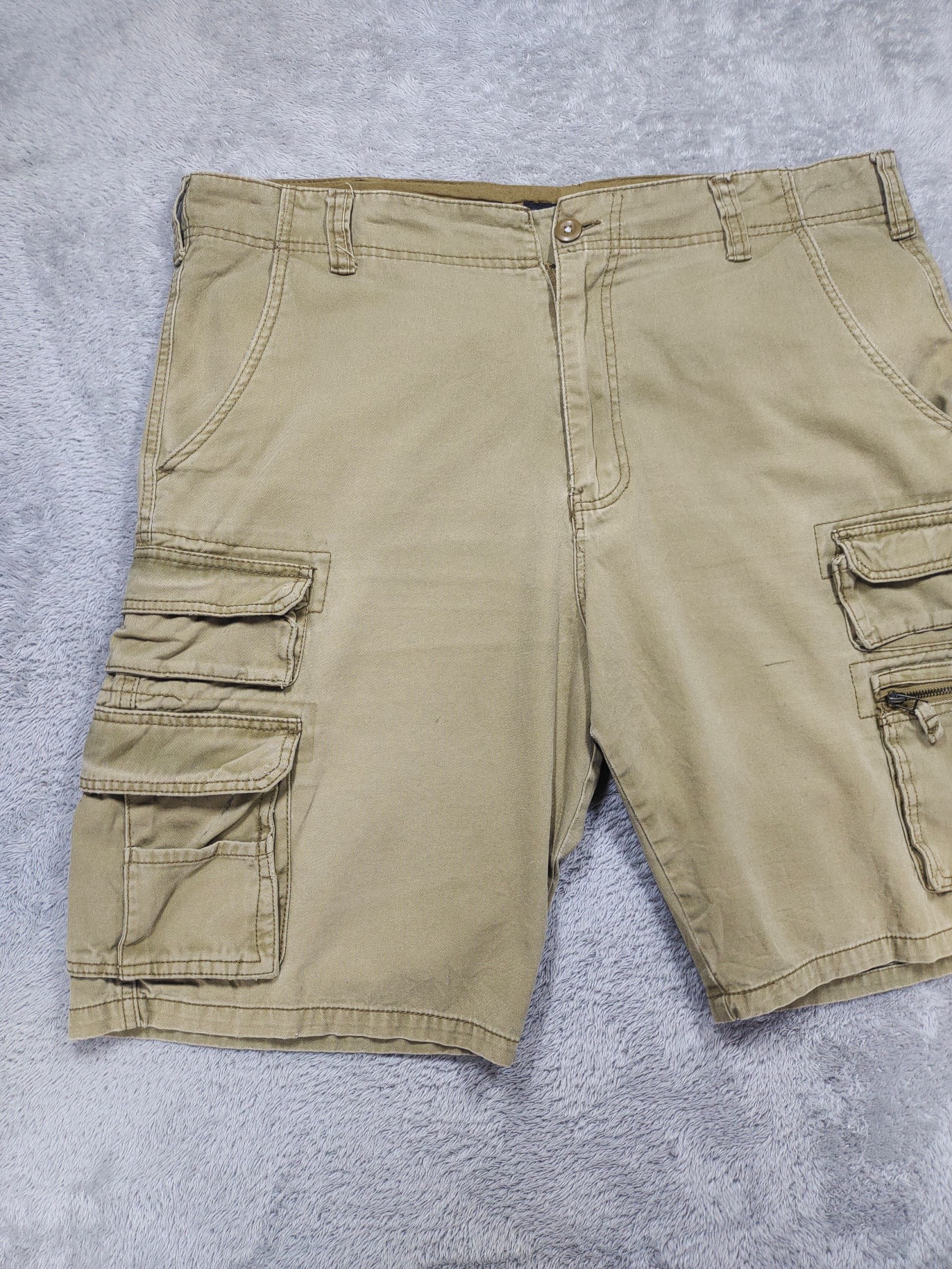 Ocean Pacific × Urban Outfitters × Vintage OCEAN PACIFIC OP BEIGE CARGO SHORTS Size US 42 / EU 58 - 4 Thumbnail