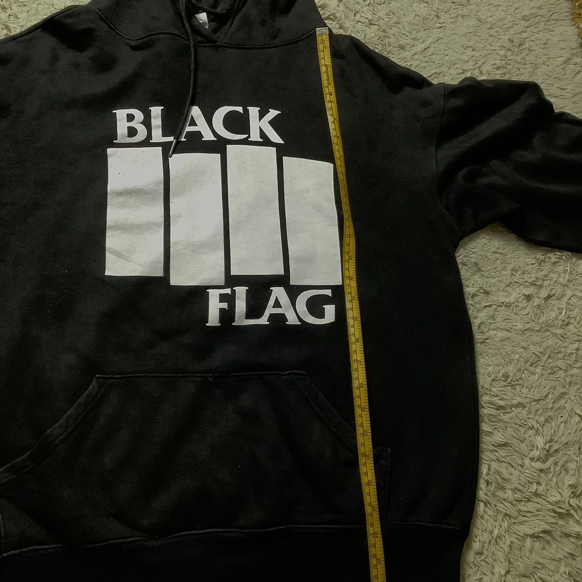 Vintage Rare Black Flag Hoodie Size US XL / EU 56 / 4 - 10 Thumbnail