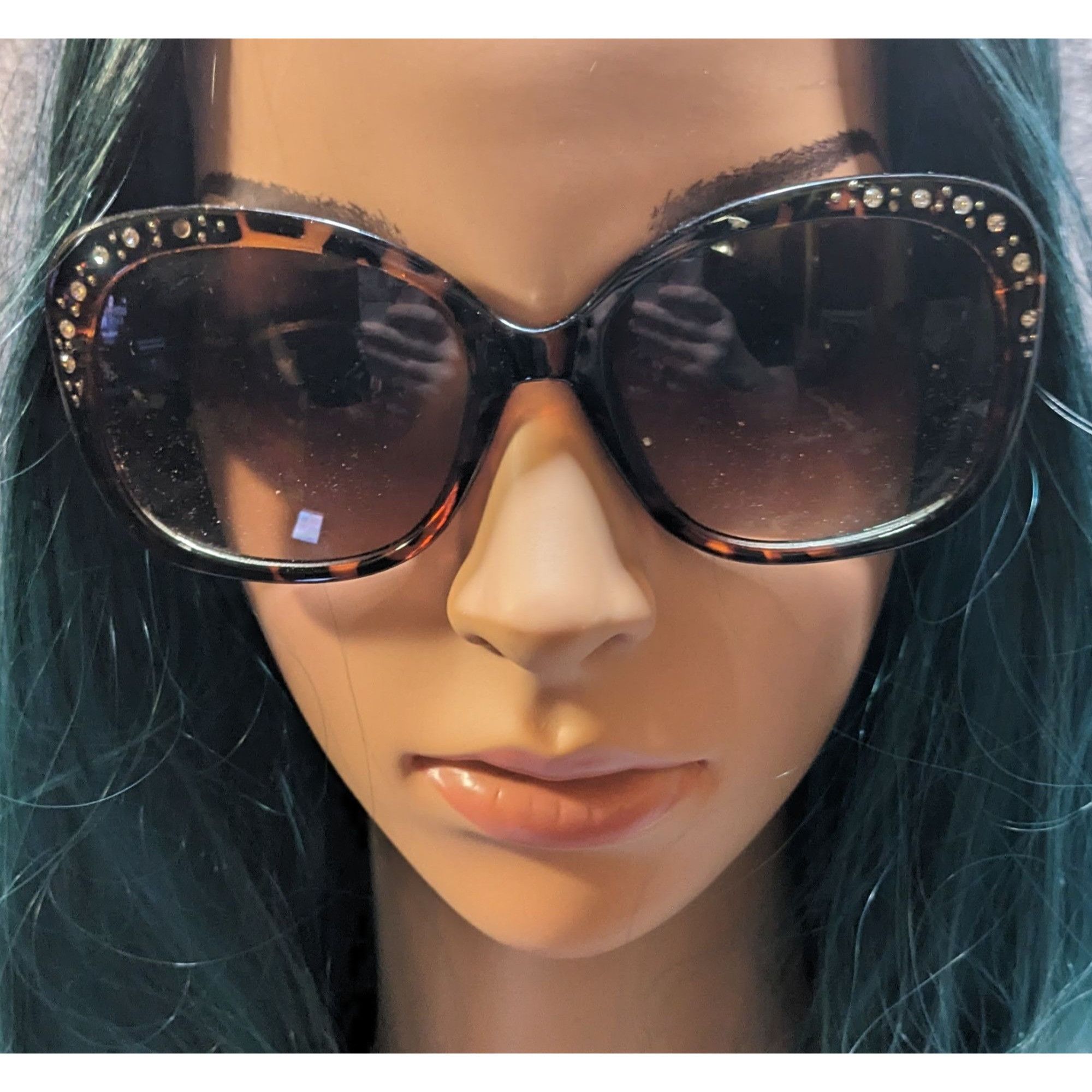 Other Andrea Jovine Rhinestone Tortoise Sunglasses Size ONE SIZE - 6 Thumbnail