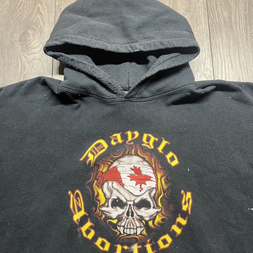 Band Tees × Vintage Vintage Dayglo Abortions 1990s Punk Band Hoodie XXL Size US XXL / EU 58 / 5 - 5 Thumbnail