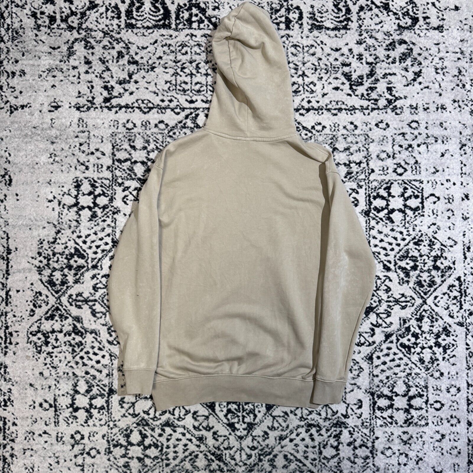 Nike × Vintage Vintage Nike Beige Tan Cotton Hoodie XS Center Swoosh Y2K Size US XS / EU 42 / 0 - 11 Thumbnail