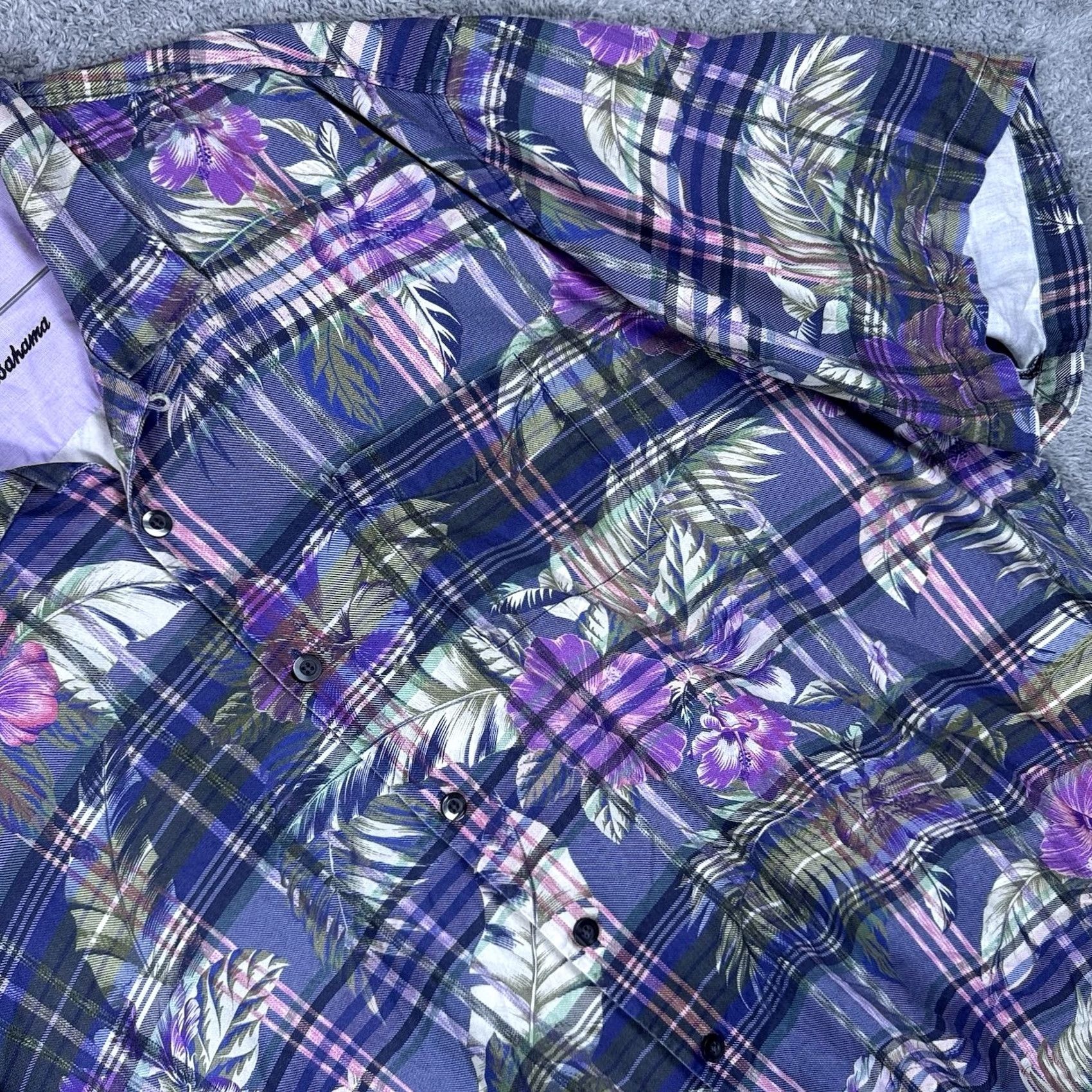Tommy Bahama Tommy Bahama Shirt Mens 3XLB Huladays IslandZone Hawaiian Floral Silk Casual Collared Button-Up Beach Tropical Vacation Resortwear Mens Size US XXL / EU 58 / 5 - 2 Thumbnail