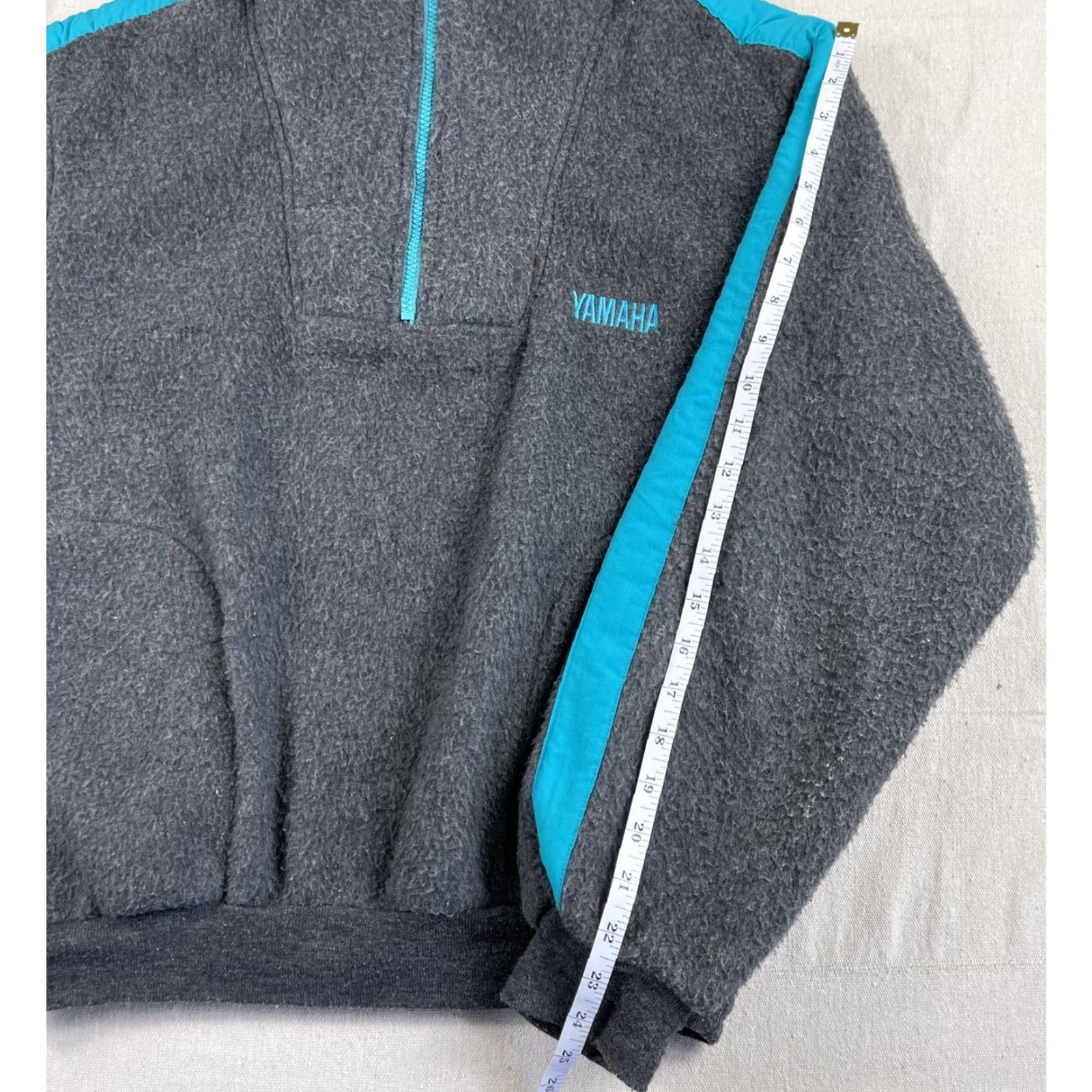 Yamaha VINTAGE Yamaha Sweatshirt 1/4 Zip Pullover Adult Large Gray 90s Racing Motocross USA Mens Size US L / EU 52-54 / 3 - 7 Thumbnail