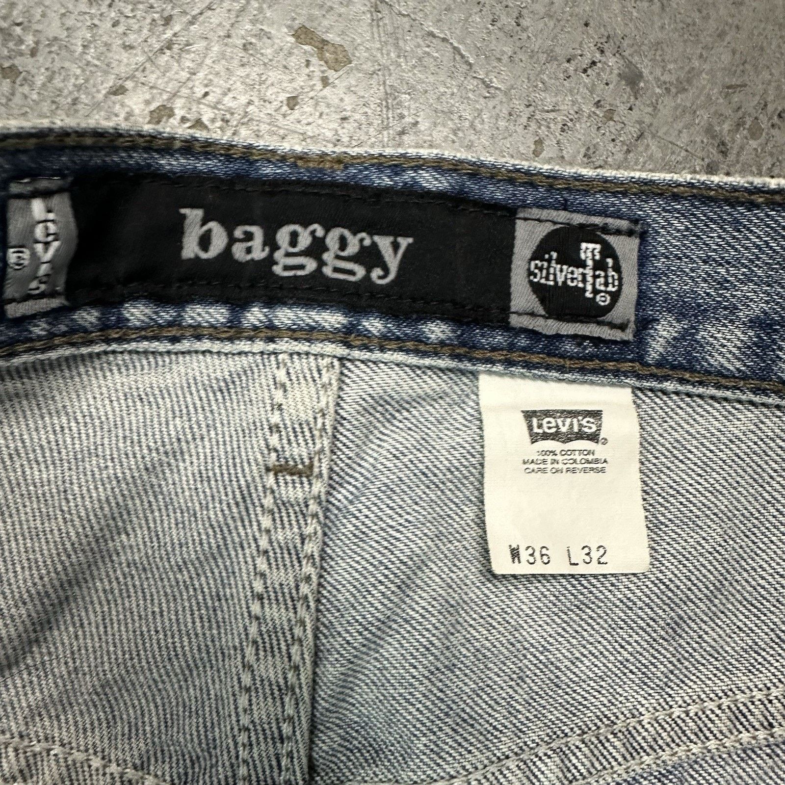 Levi's × Vintage Vintage Y2K Levi’s Silvertab Blue Baggy Denim Jeans 36x32 Size US 36 / EU 52 - 9 Thumbnail