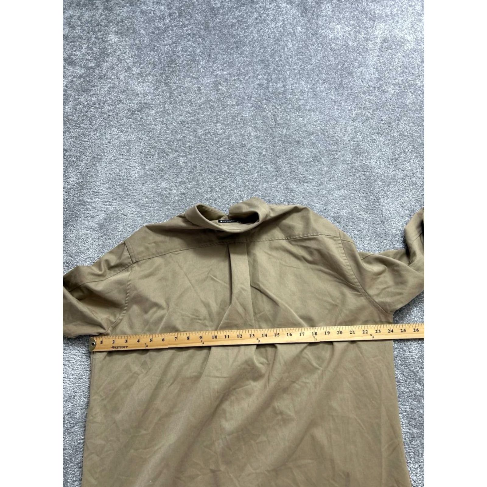 Zara Zara Button-Up Shirt Mens M Brown Flannel Wool Pockets Pleated Casual Fall Winter Spring Size US M / EU 48-50 / 2 - 6 Thumbnail