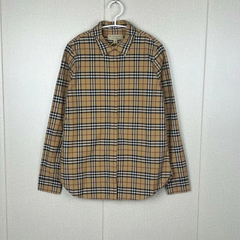 Burberry Burberry Yellow Cotton Women's Shirt Size L / US 10 / IT 46 - 1 Thumbnail