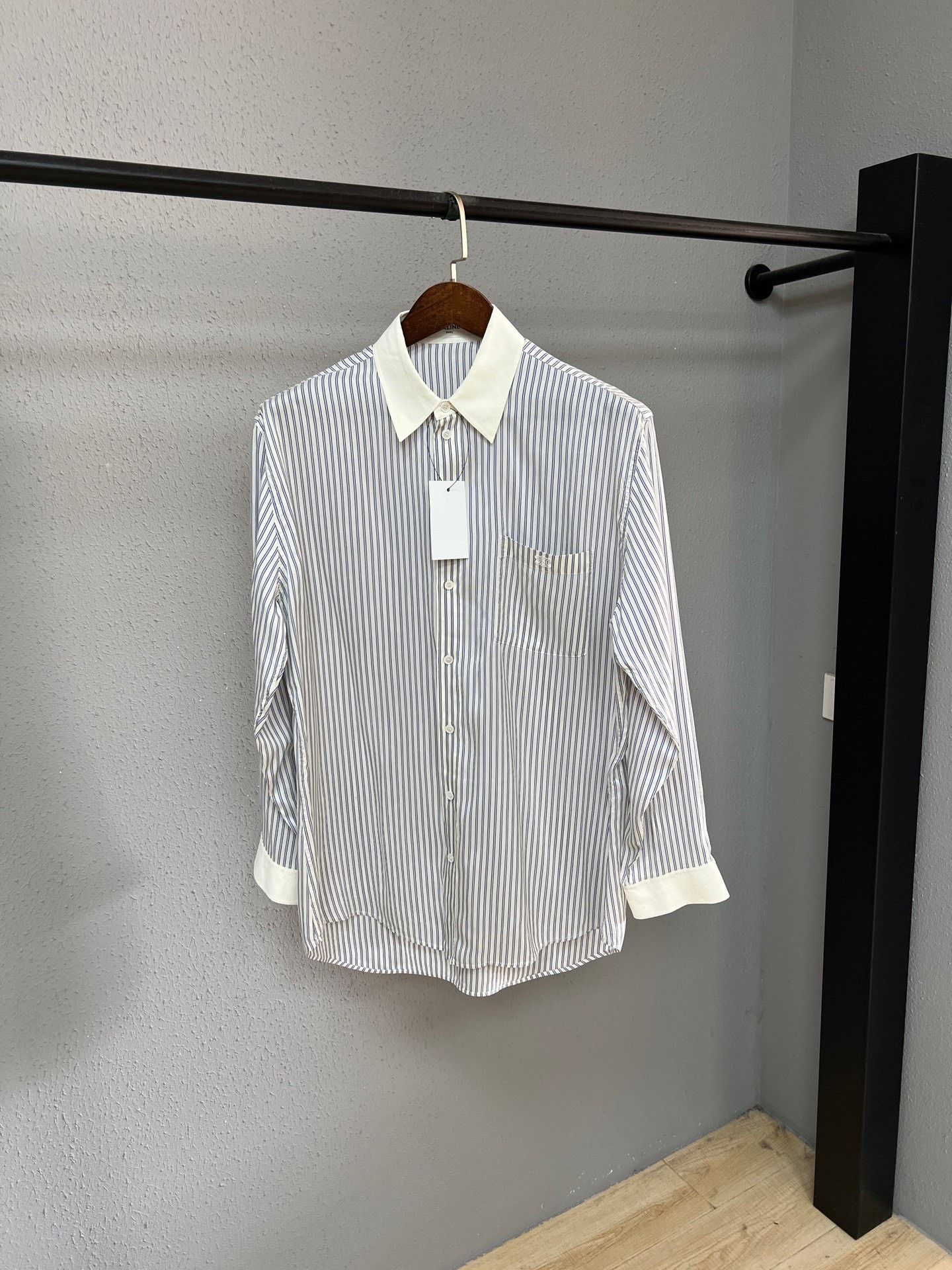 Celine Celine Arc de Triomphe Striped Shirt Size XS / US 0-2 / IT 36-38 - 1 Thumbnail