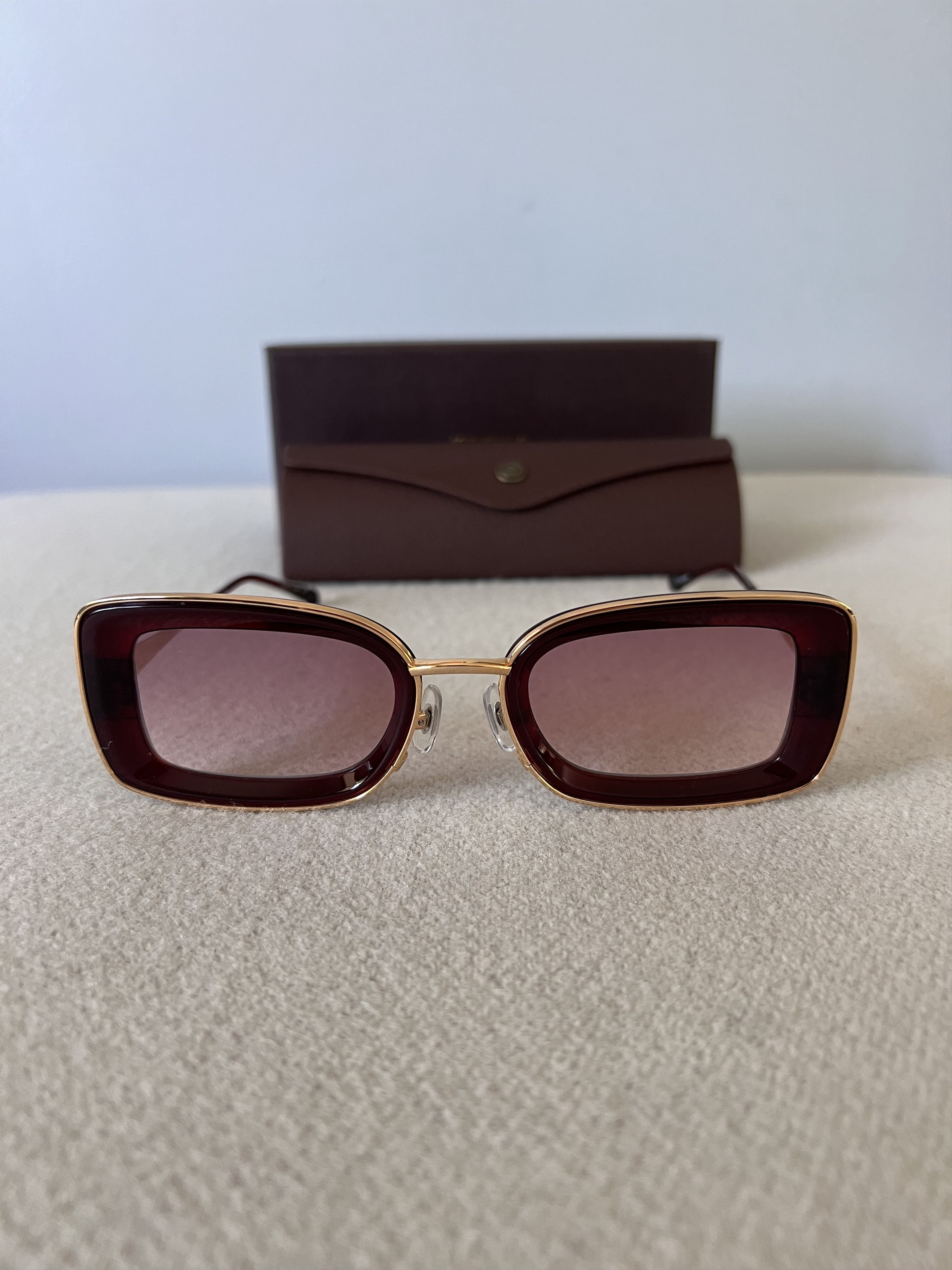 Matsuda Matsuda M3124 Rectangle Sunglasses in Rose Gold Size ONE SIZE - 2 Thumbnail