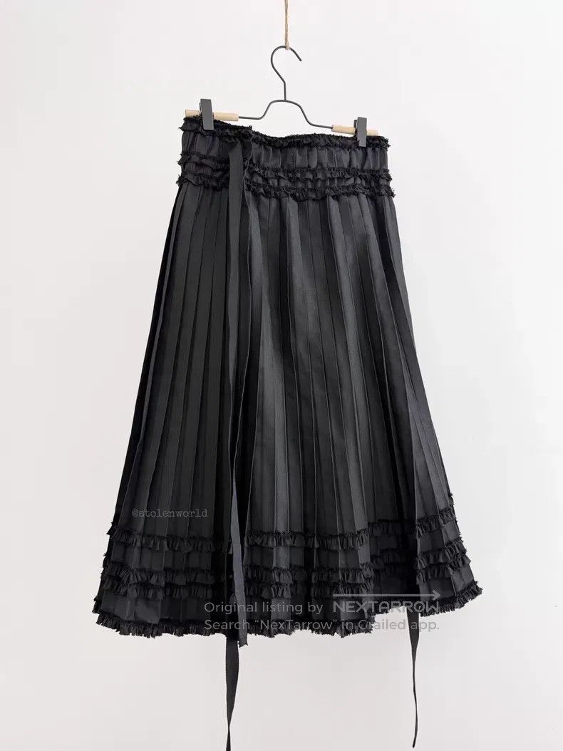 Comme des Garcons Comme Des Garcons size M Lace Pleated Skirt Size 22" - 6 Thumbnail