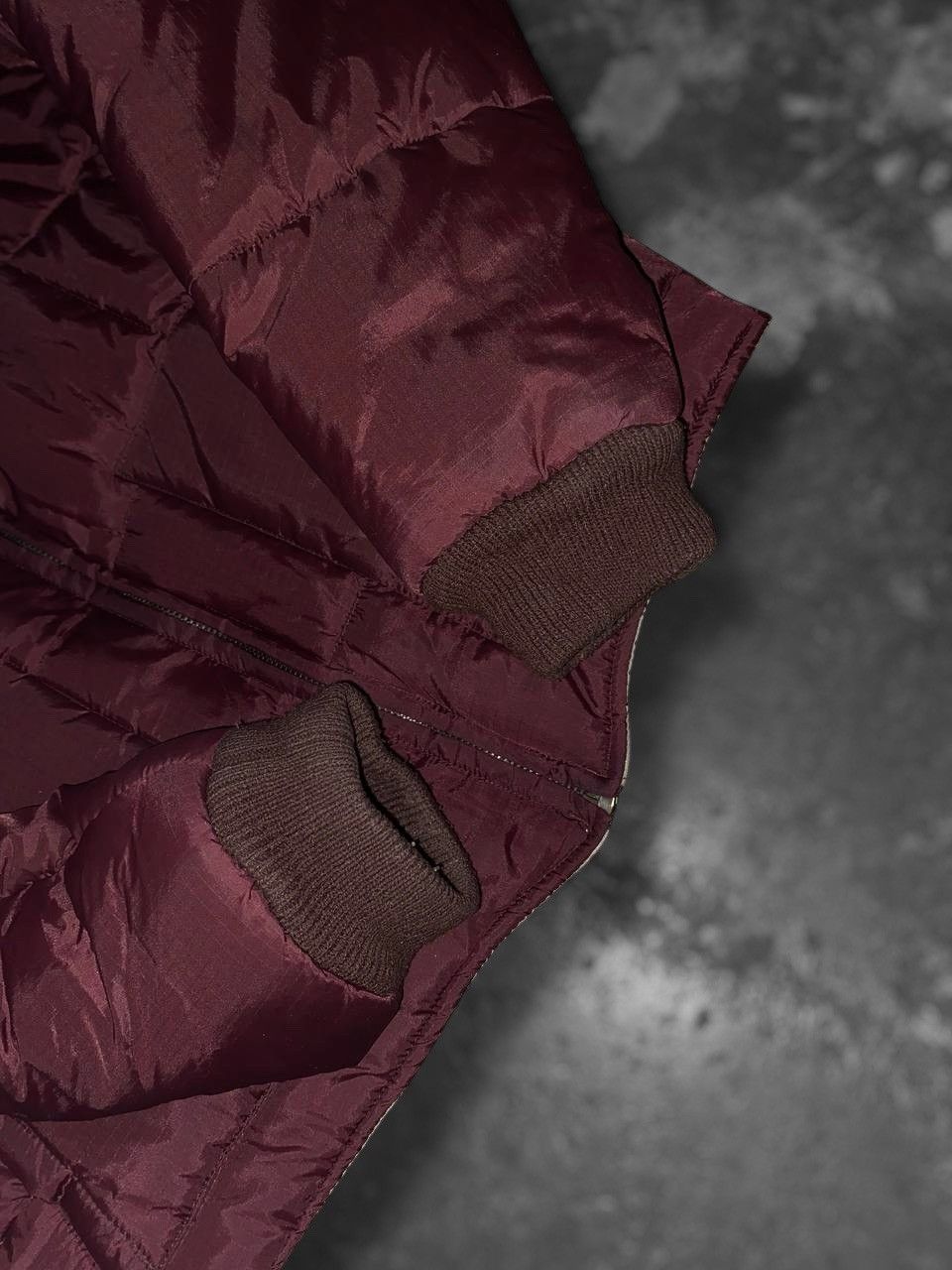 Japanese Brand × Vintage Vintage Cherry Quilted Nylon Street Bomber Jacket Outdoor Size US L / EU 52-54 / 3 - 3 Thumbnail