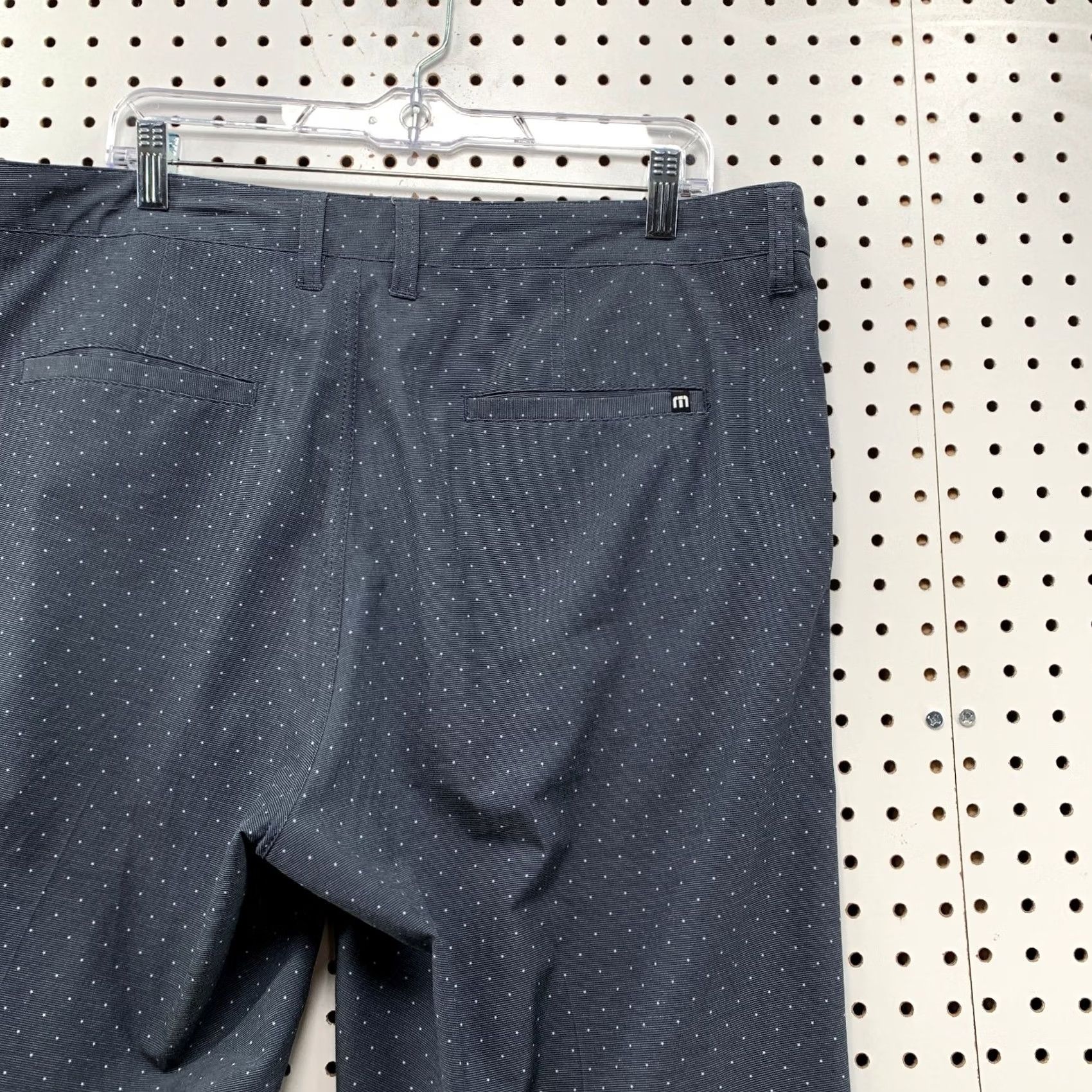 TravisMathew Travis Mathew Chino Golf Shorts Mens 38 Blue Regular Fit 38x9.5 Polka Dot Size US 38 / EU 54 - 6 Thumbnail