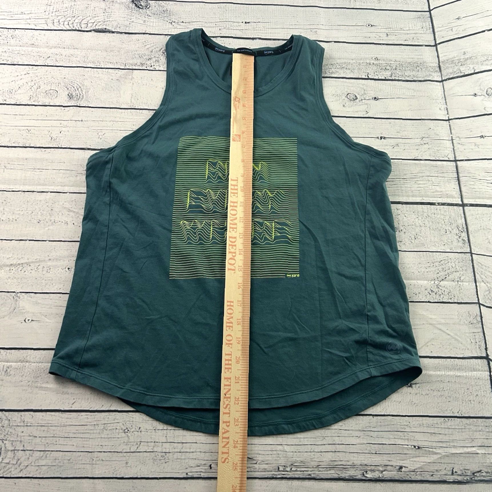 Vintage Janji Run Every Where Athletic Tank Top Women L Green Tank Women Athletic Running Shirt Size L / US 10 / IT 46 - 3 Thumbnail