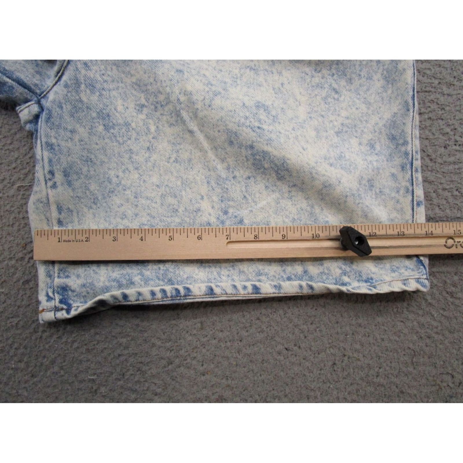 Vintage VINTAGE POWER Denim Light Wash High Waisted Mom Jean Shorts Size 12 Baggy Womens Summer 90s Bags Pockets Mens? Size 34" / US 12 / IT 48 - 6 Thumbnail
