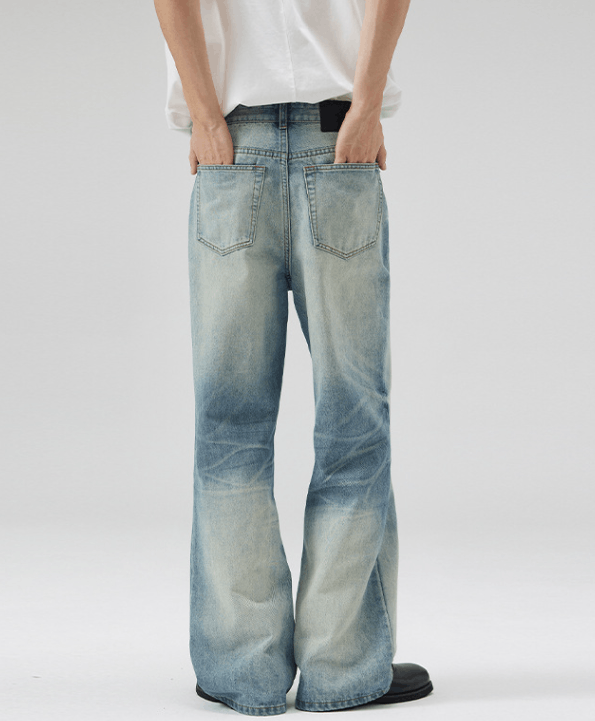 Japanese Brand × Jean American high street gradient loose baggy flared jeans Size US 32 / EU 48 - 5 Thumbnail