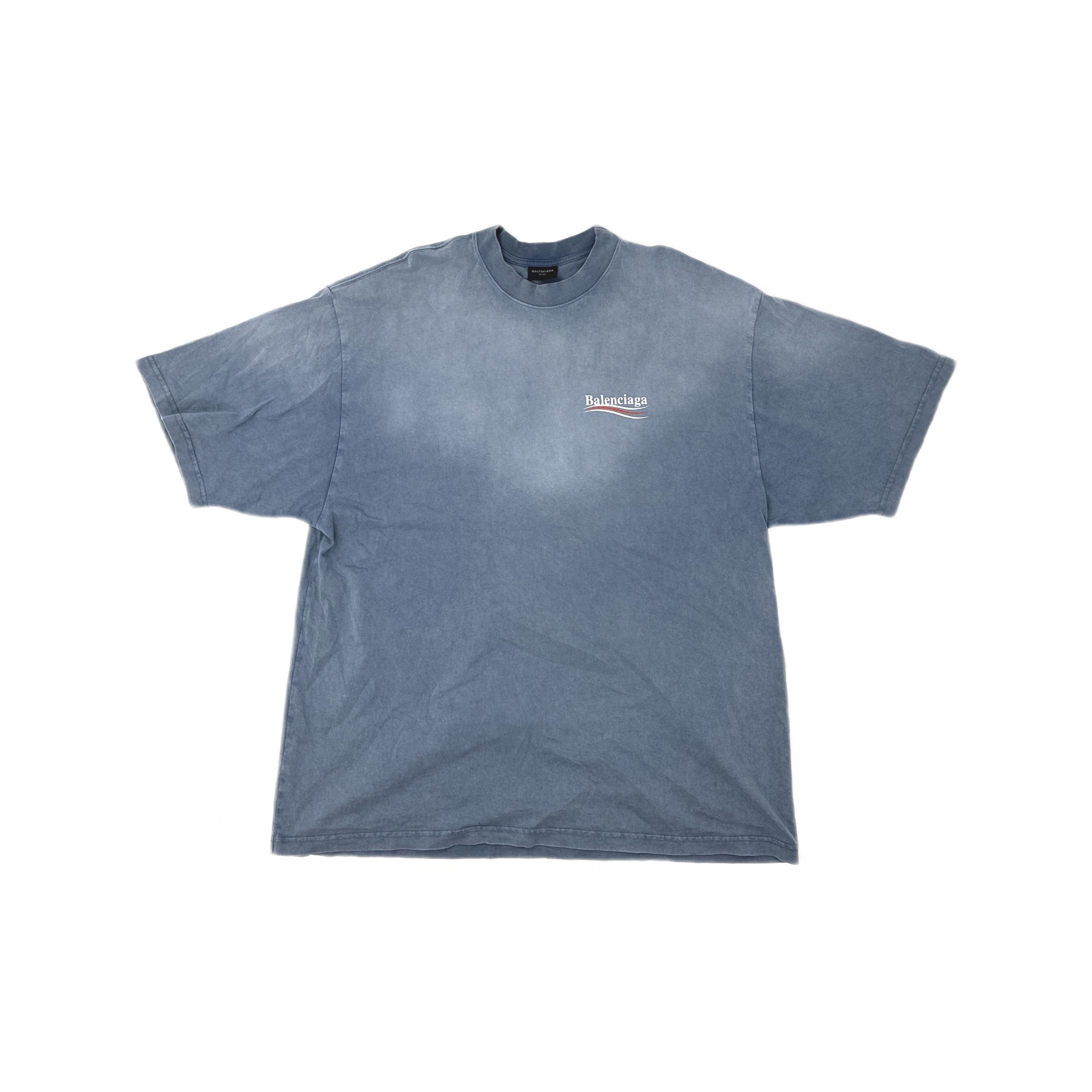 Balenciaga Balenciaga Wave Logo Short Sleeve T-Shirt Size XXL Size US XXL / EU 58 / 5 - 1 Thumbnail