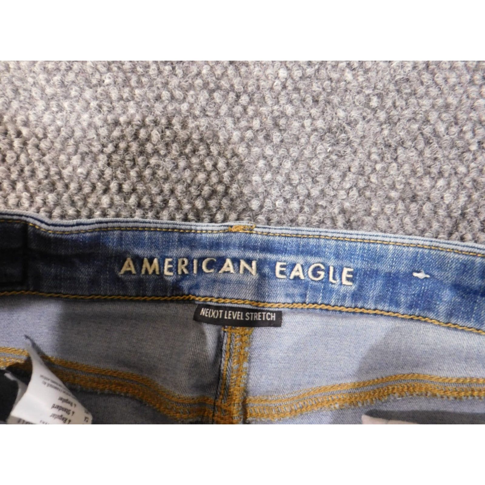 American Eagle Outfitters American Eagle Outfitters Jeans Womens 4 Jegging Distressed Blue High Rise Dark Wash - 28 Inseam Slim, Regular Fit, Denim, Zip - Mens? No, Women. Size 27" / US 4 / IT 40 - 4 Thumbnail