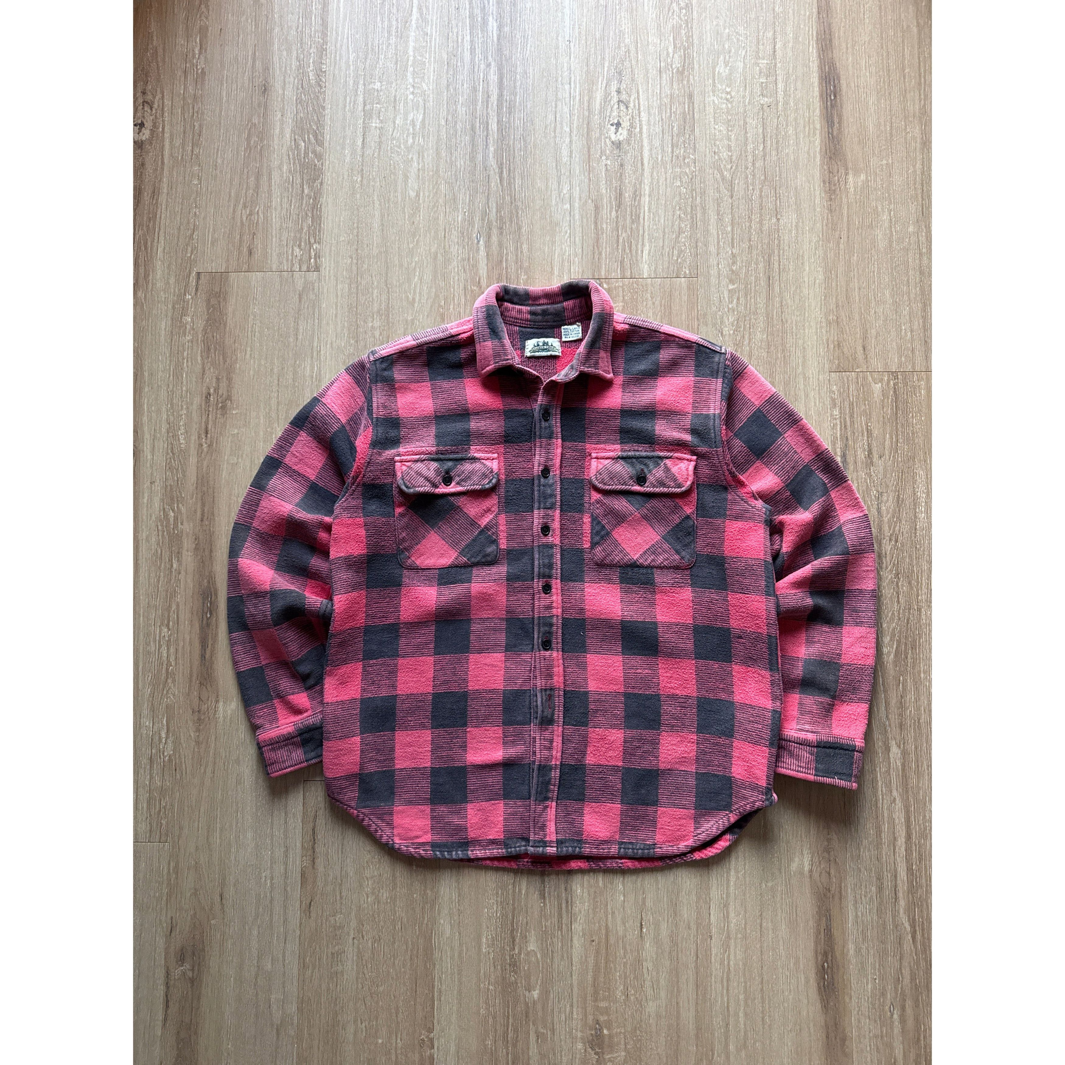 Other Vintage Timber Trailer Heavy Cotton Plaid Button Up Shirt Size US L / EU 52-54 / 3 - 1 Thumbnail