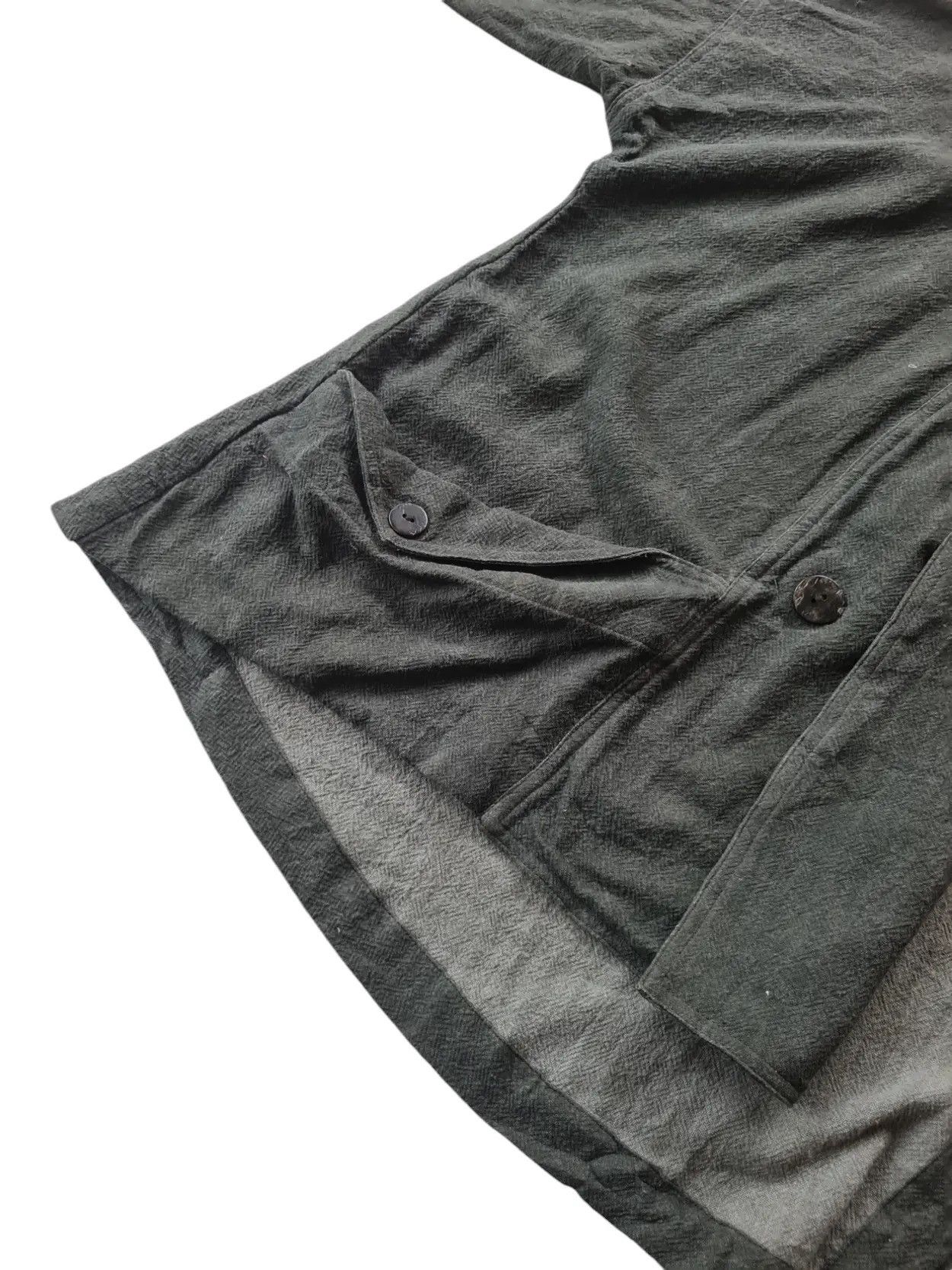 Issey Miyake Art Mix Japan Asymmetric Draped Hooded / Darkwear Lagenlook Size US L / EU 52-54 / 3 - 6 Thumbnail