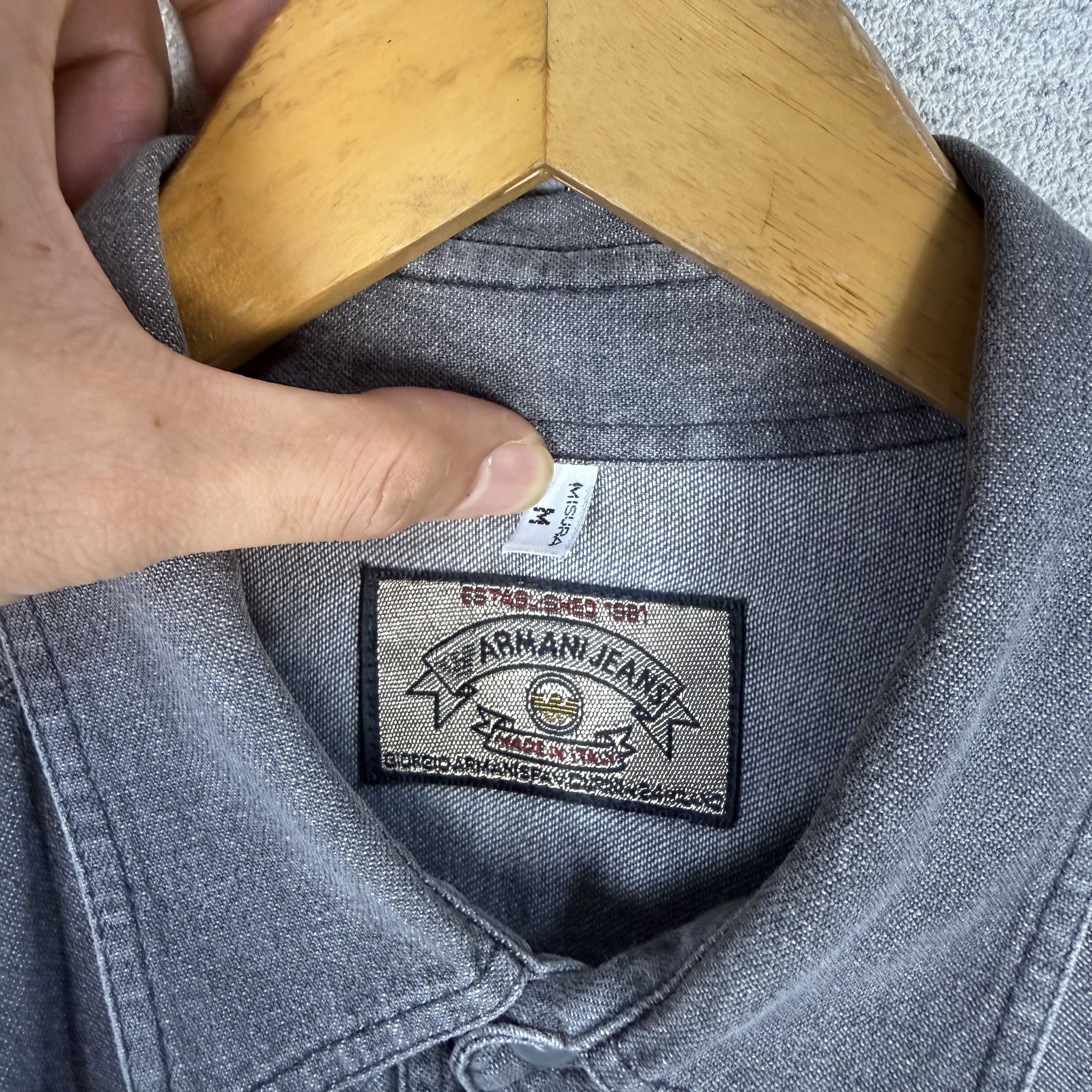 Armani Vintage 90s Armani Jeans Shirt Size US M / EU 48-50 / 2 - 5 Thumbnail