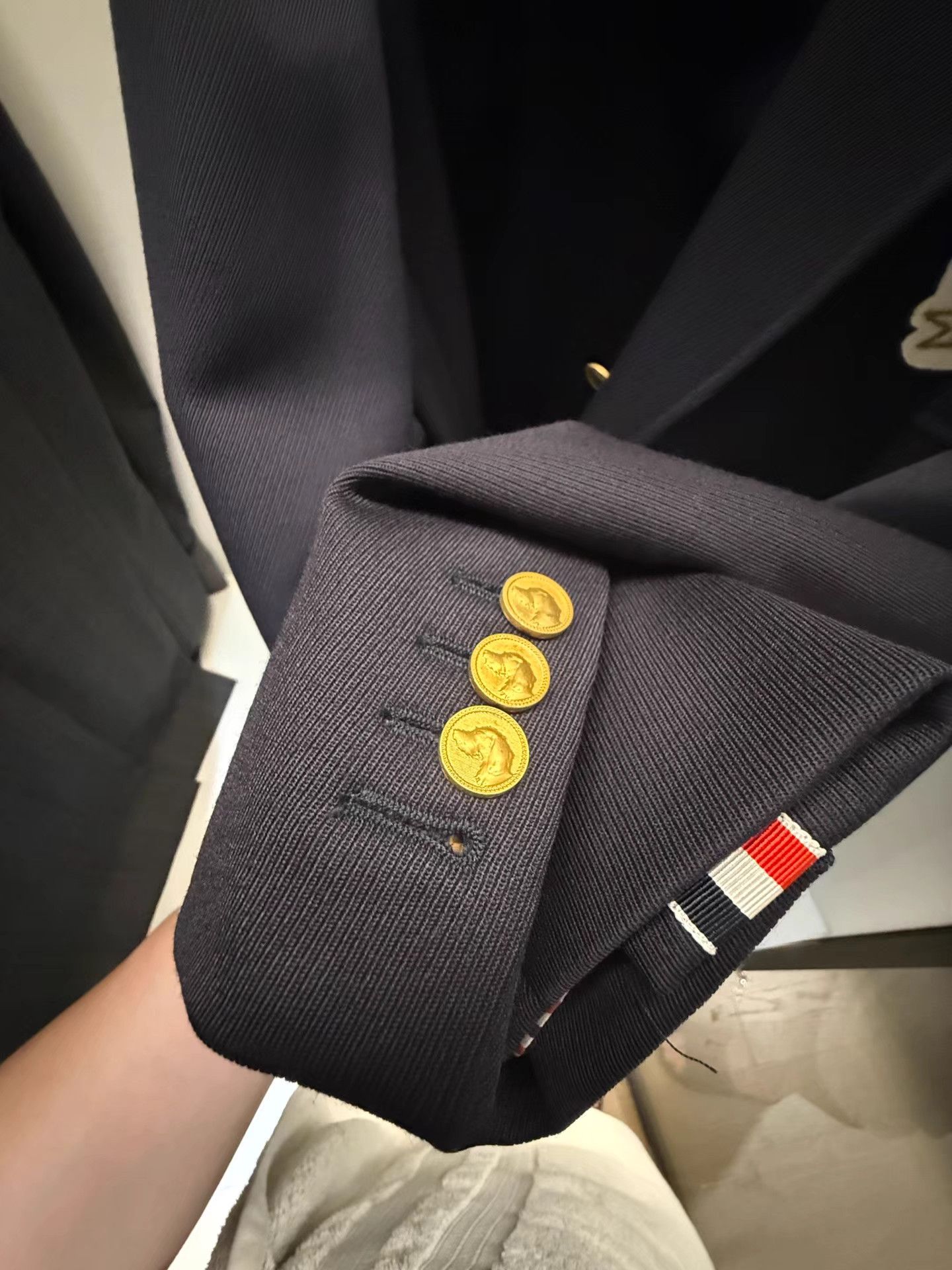 Thom Browne Thom Browne Navy Puppy Thick Suit Jacket K27 Size US M / EU 48-50 / 2 - 4 Thumbnail