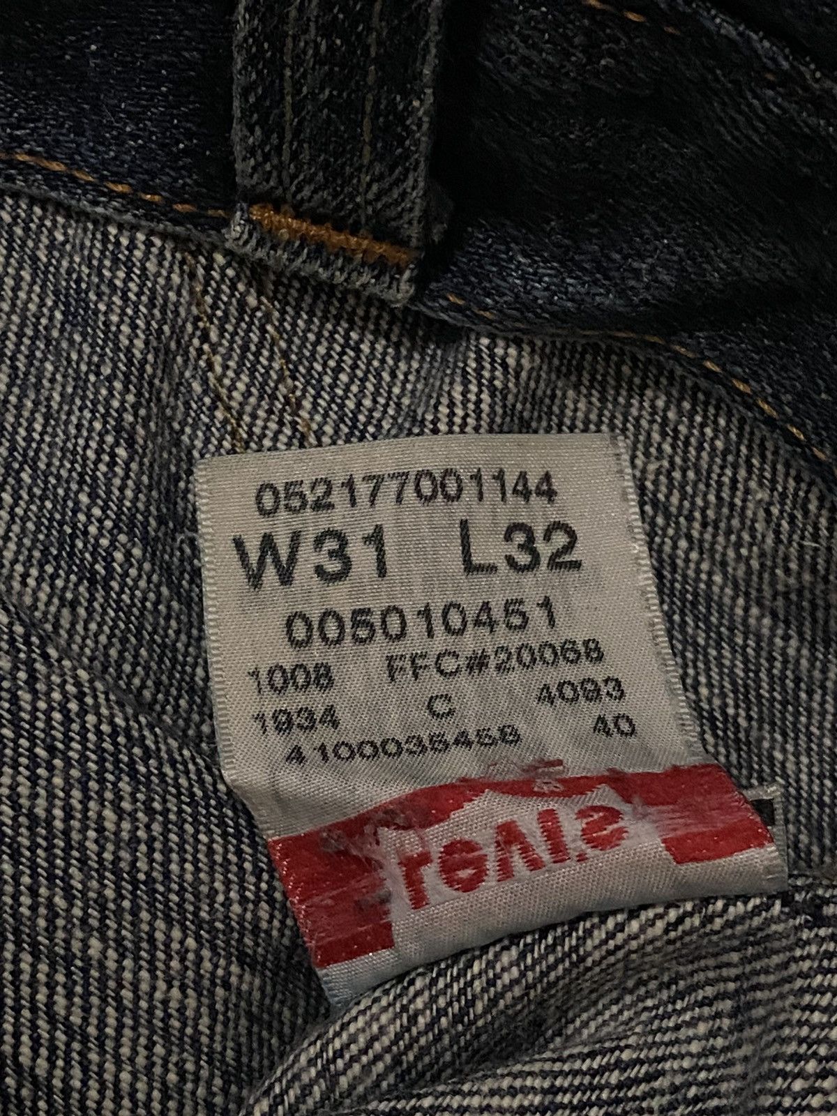 Levi's × Levi's Vintage Clothing Men Levis Vintage 501 Straight Leg Button Fly 4093 i' Size US 31 - 15 Thumbnail