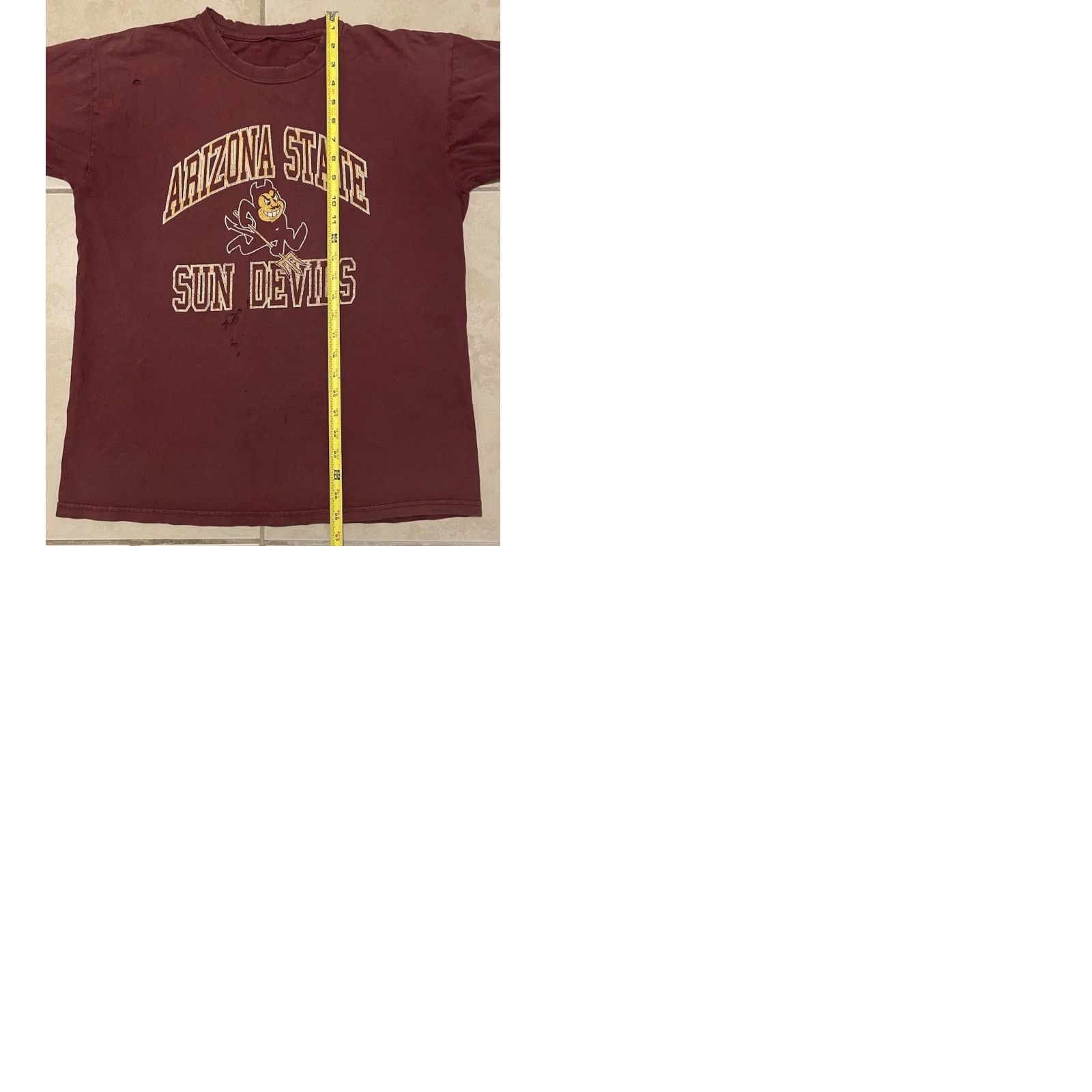 Vintage VINTAGE ASU Sun Devils T-Shirt S Red 90s Grunge Arizona State University PE College Sports Vintage Shirt Mens Size US S / EU 44-46 / 1 - 11 Thumbnail