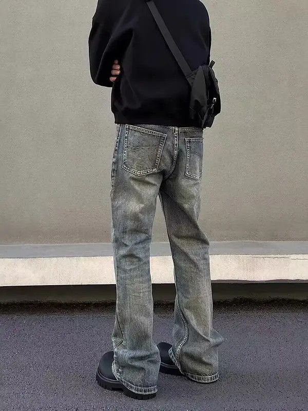 Japanese Brand VIBE Vintage washed slub straight-leg bootcut jeans Size US 34 / EU 50 - 7 Thumbnail
