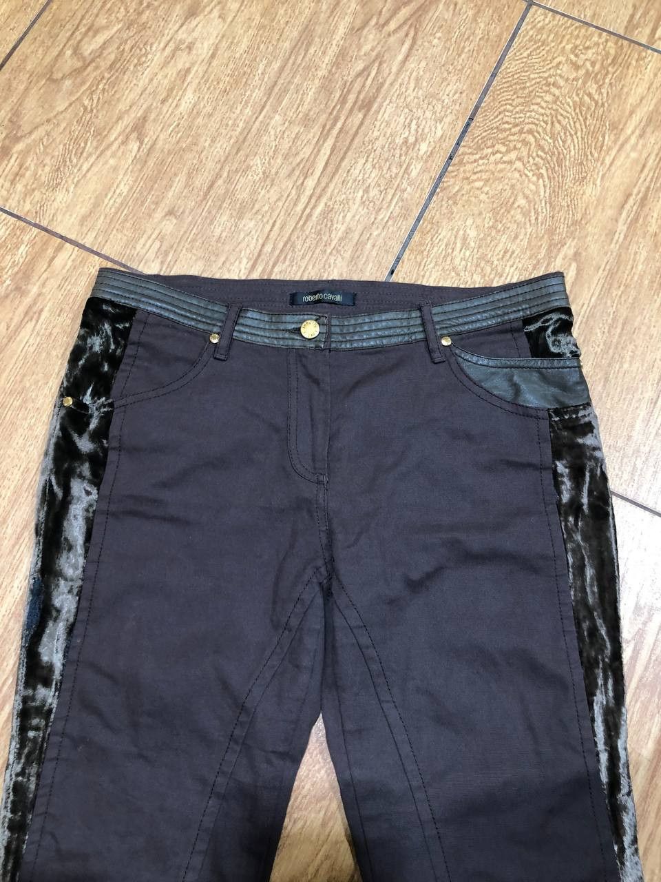Roberto Cavalli Roberto Cavalli Women's Slim Fit Genuine Leather Pants Size 28" / US 6 / IT 42 - 9 Thumbnail