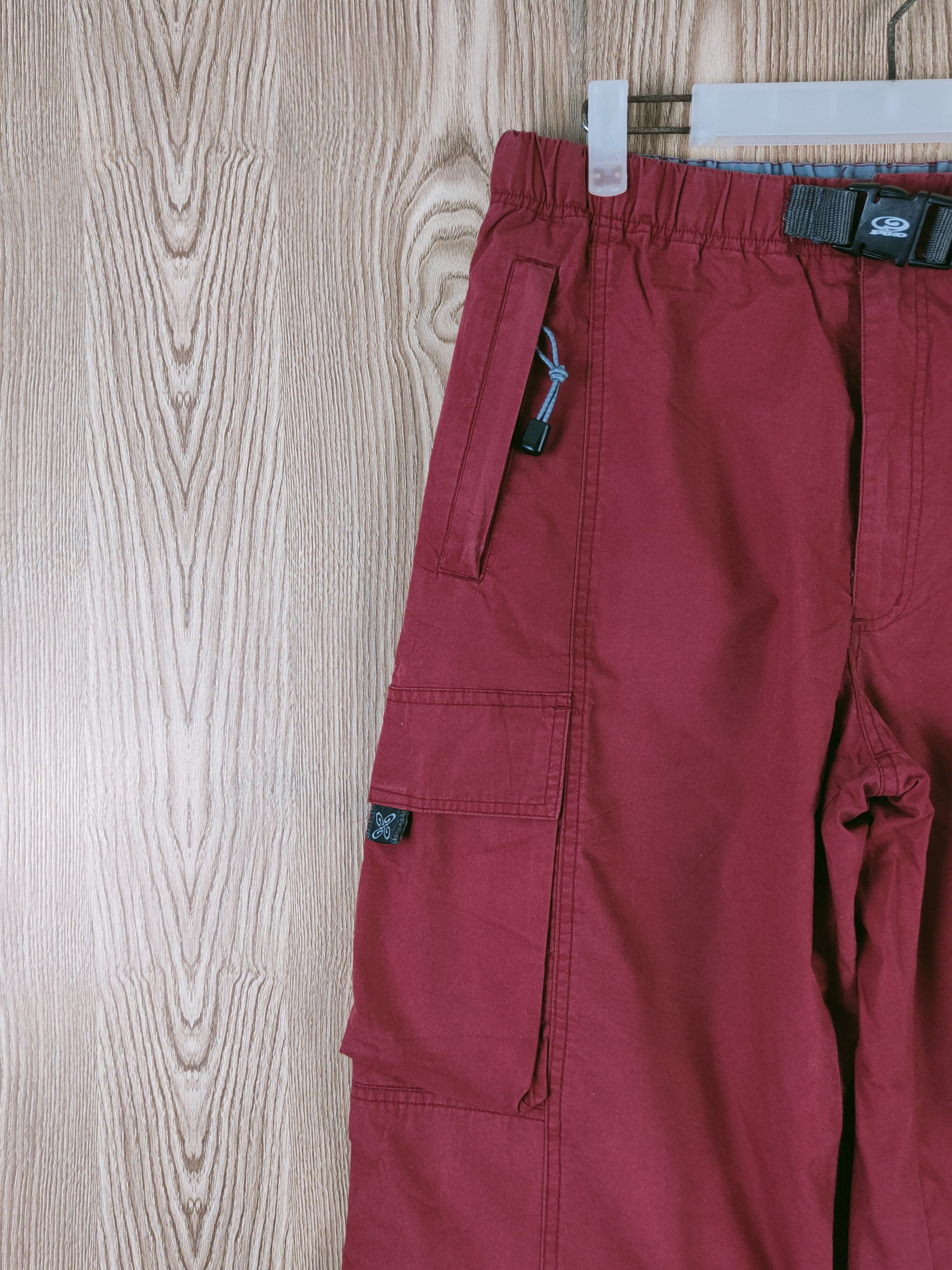 Japanese Brand Piko Red Multipocket sportwear surf Sweatpants #W391 Size US 31 - 4 Thumbnail