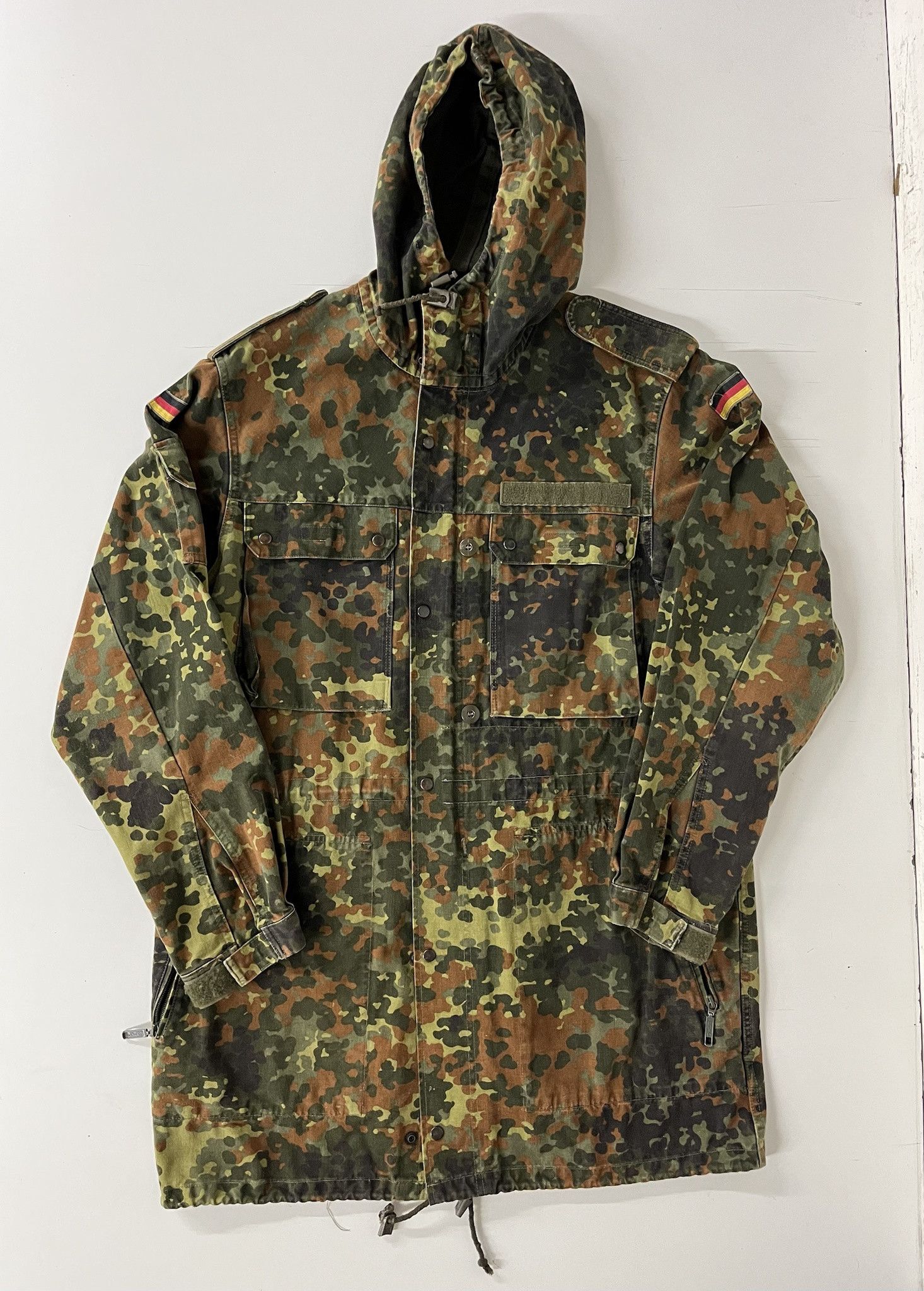 Vintage Vintage 1992 German Military Flecktarn Camo Parka Size US L / EU 52-54 / 3 - 1 Thumbnail