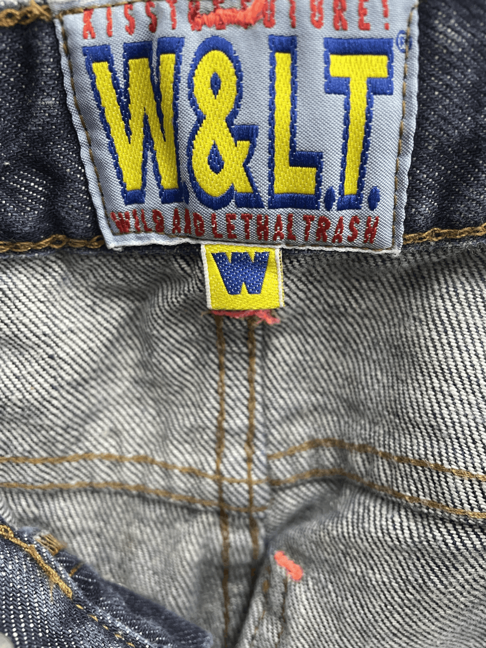 W&LT × Walter Van Beirendonck LIGHTENING DENIM PANTS Size US 32 / EU 48 - 7 Thumbnail