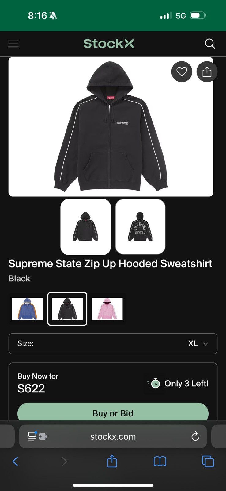 Supreme Supreme state zip up hoodie Size US XL / EU 56 / 4 - 3 Thumbnail